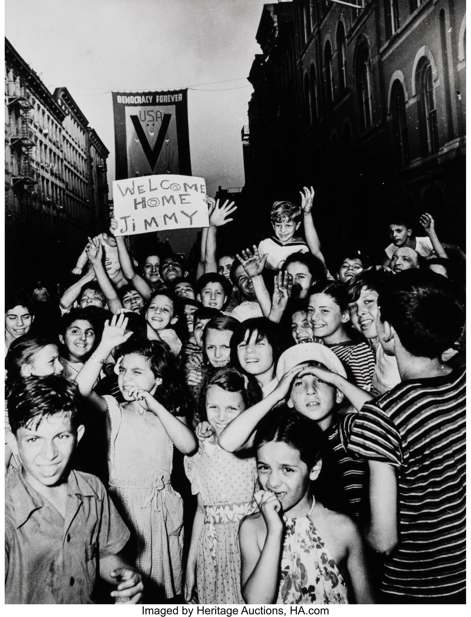 Weegee (American, 1899-1968) Welcome Home, Jimmy (1 of 3)