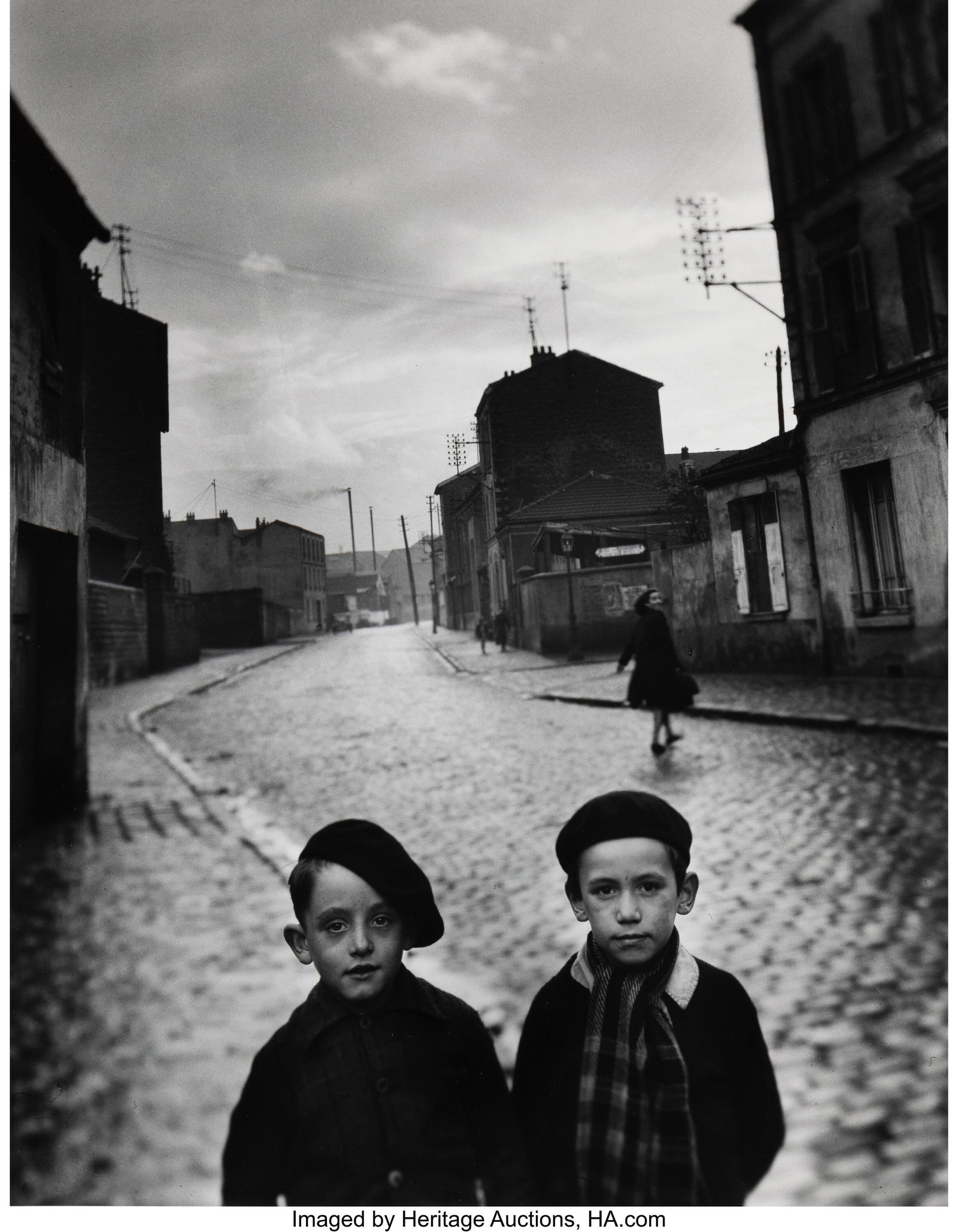 Louis Stettner (American, 1922-2016) Children, A: Louis Stettner (American, 1922-2016) Children, Aubervilliers, France, 1947 Gelatin silver print, printed 1980 12-1/2 x 9-7/8 inches (31.8 x 
