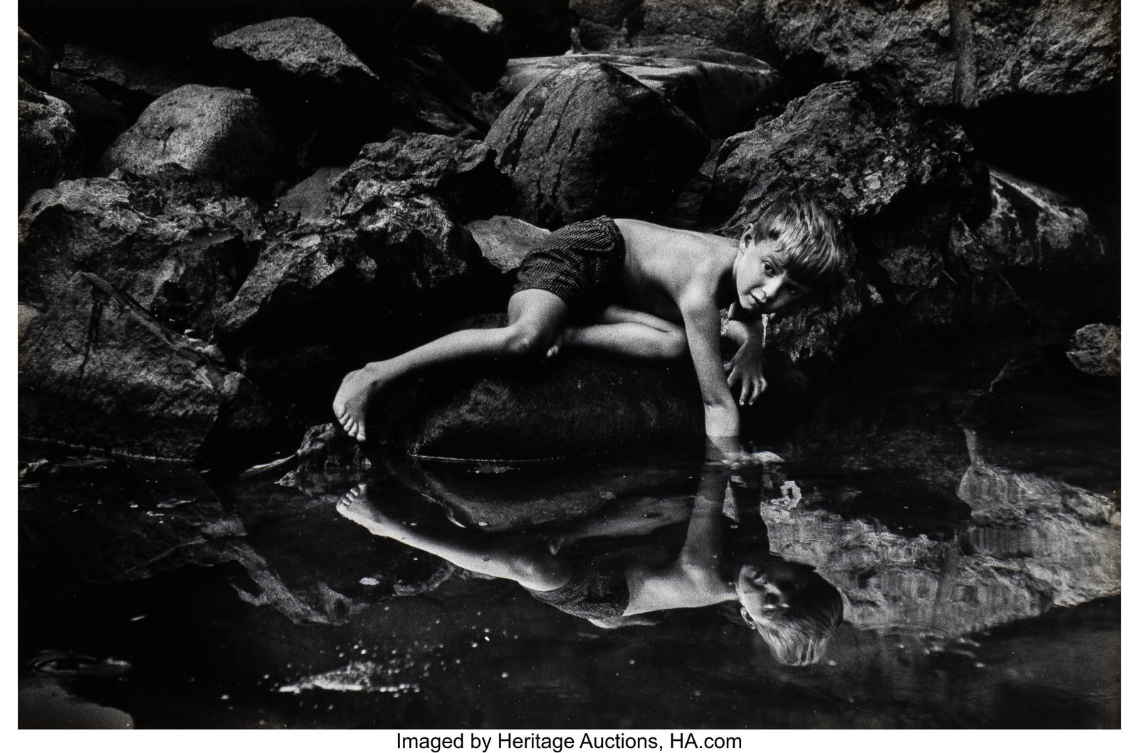W. Eugene Smith (American, 1918-1978) Boy with R: W. Eugene Smith (American, 1918-1978) Boy with Reflection, circa 1950s Gelatin silver print 8-3/4 x 13-1/4 inches (22.2 x 33.7 cm) (im