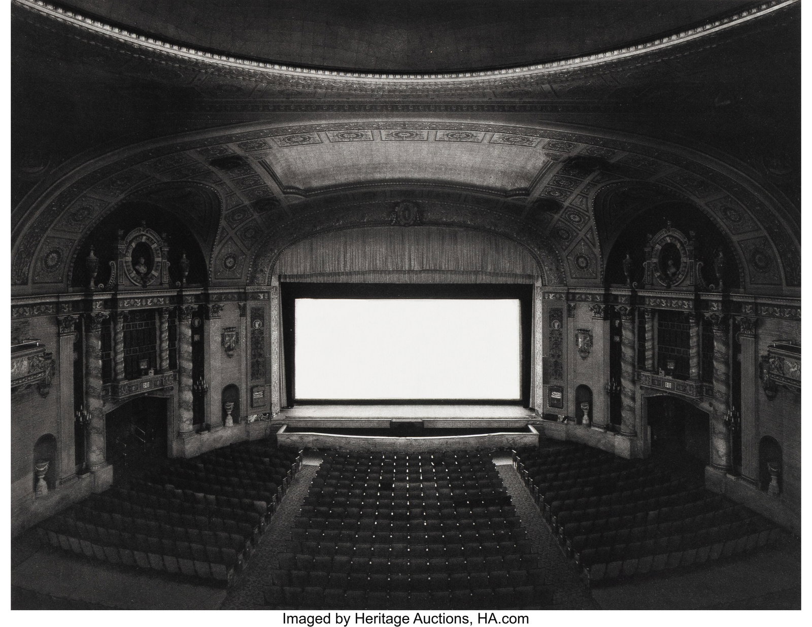 Hiroshi Sugimoto (Japanese, b. 1948) U.A. Walker: Hiroshi Sugimoto (Japanese, b. 1948) U.A. Walker Theater, New York, 1978 Photogravure, printed 2000 11-1/4 x 14-1/2 inches (28&perio
