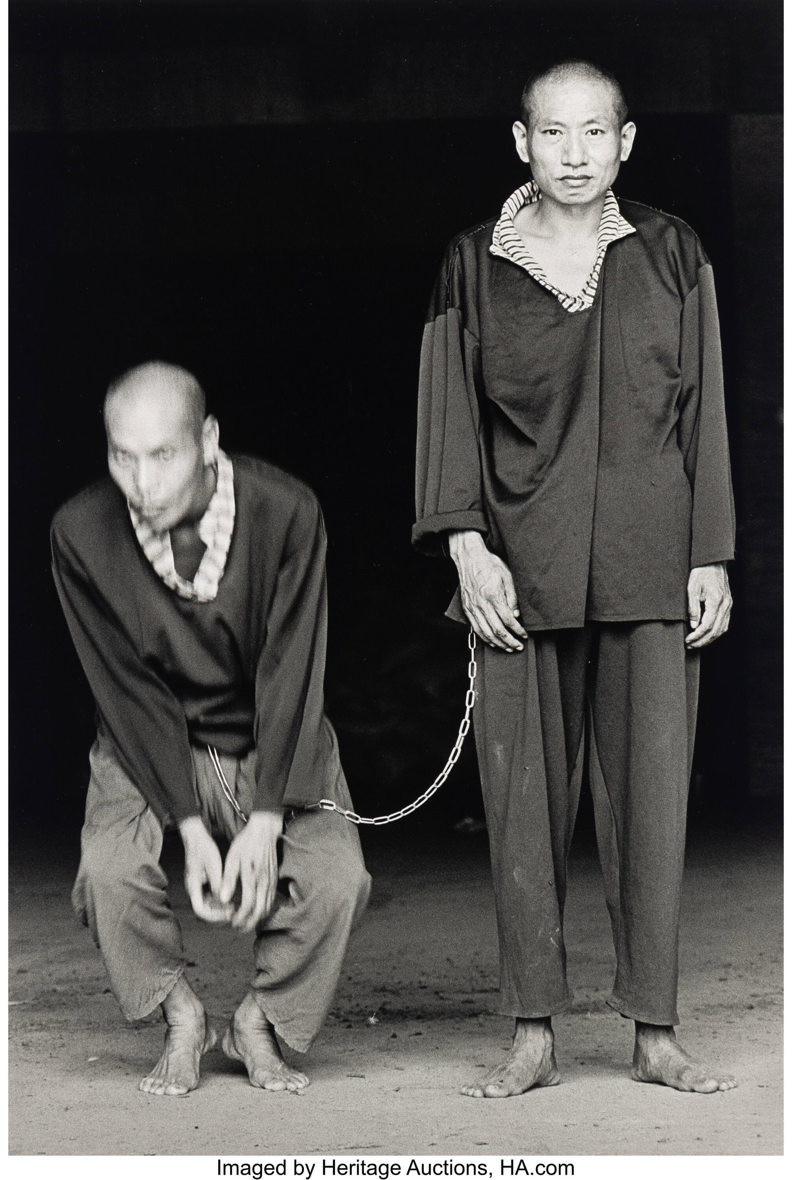 Chien-Chi Chang (Taiwanese, b. 1961) The Chain, : Chien-Chi Chang (Taiwanese, b. 1961) The Chain, 2002 Gelatin silver print 18-1/2 x 12-3/8 inches (47.0 x 31.4 cm) (image) 20 x 16