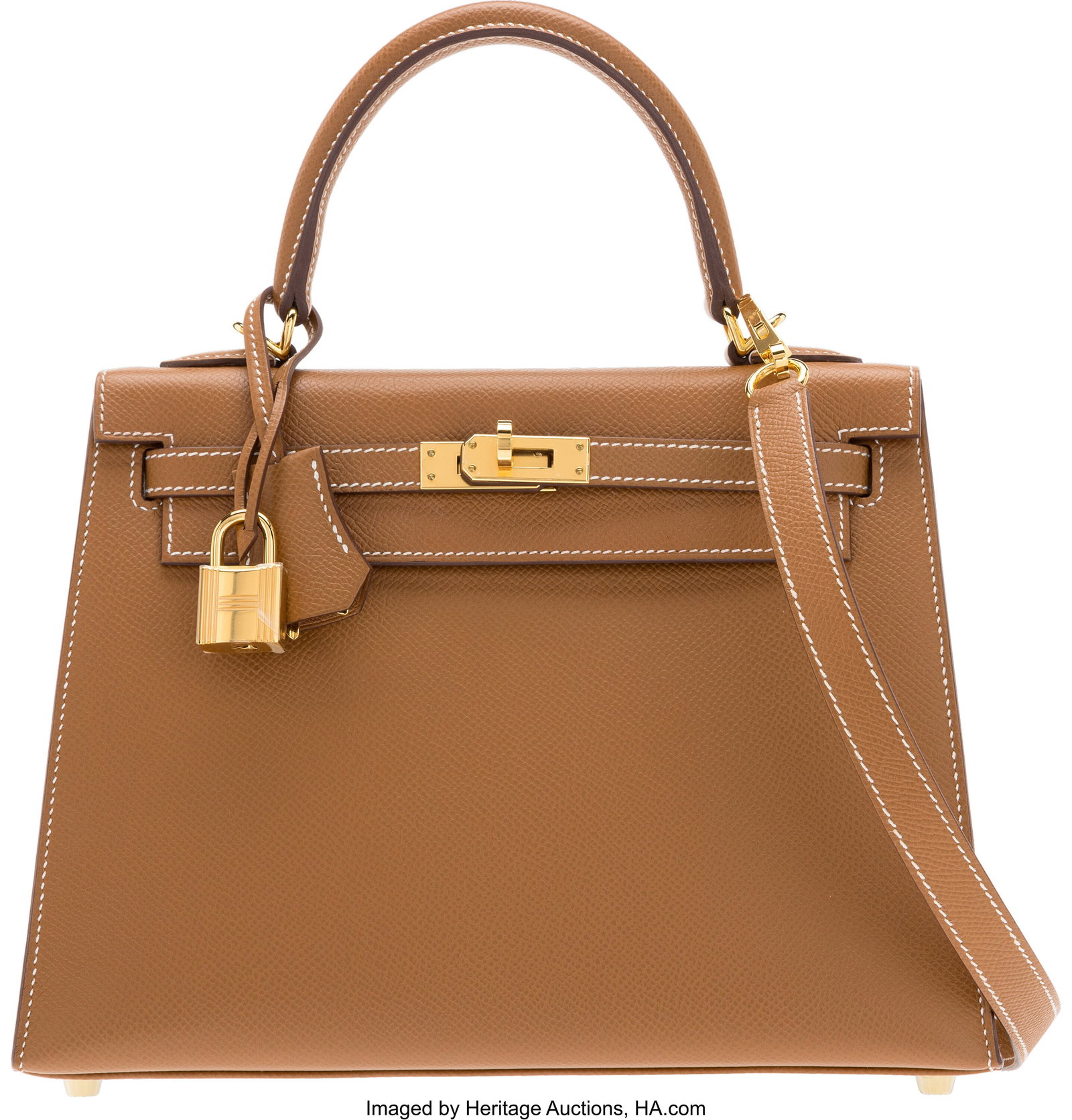 Hermès 25cm Gold Epsom Leather Kelly Sellier Ba (1 of 5)