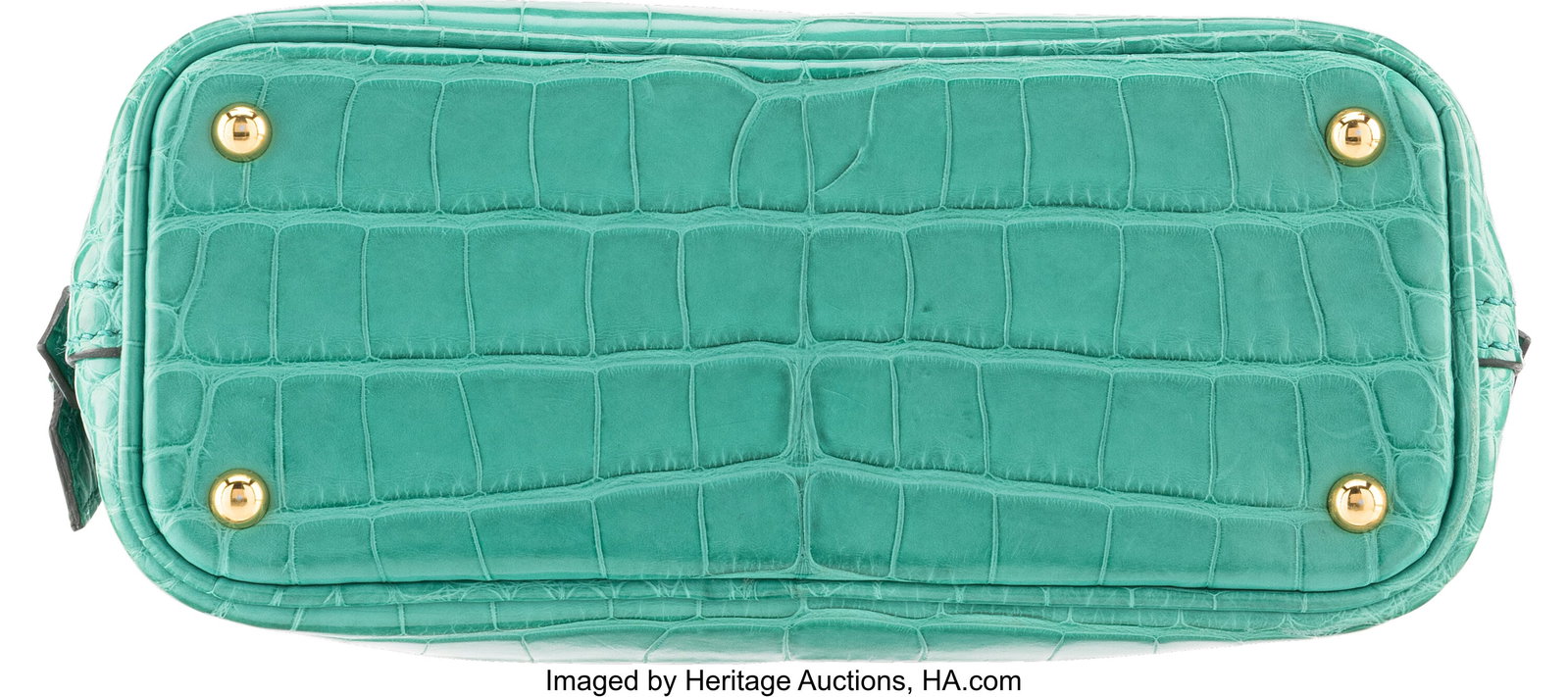 Hermès Matte Vert Jade Alligator Mini Bolide 19 - 3