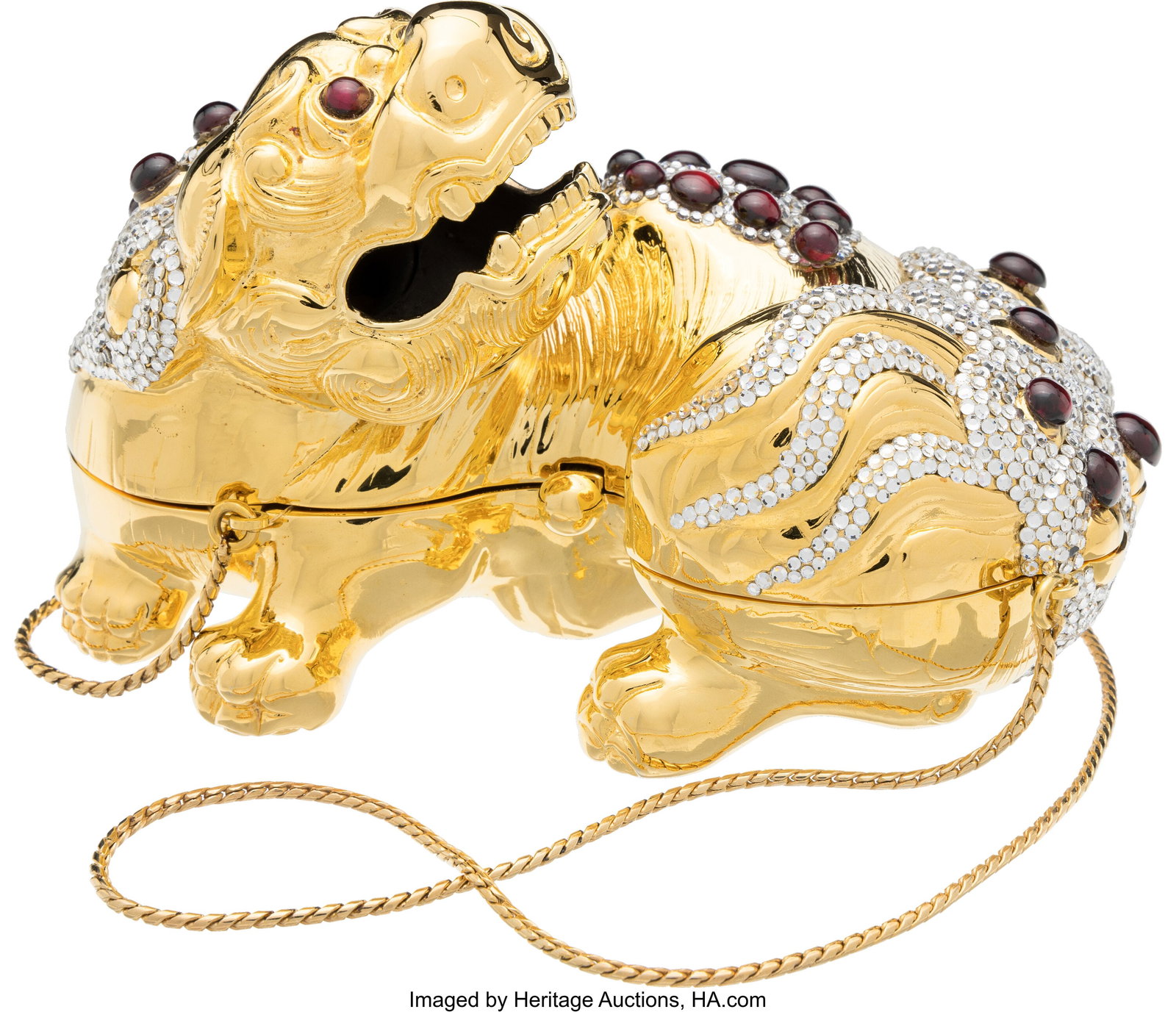 Judith Leiber Crystal Foo Dog Foo Dog Minaudièr (1 of 3)