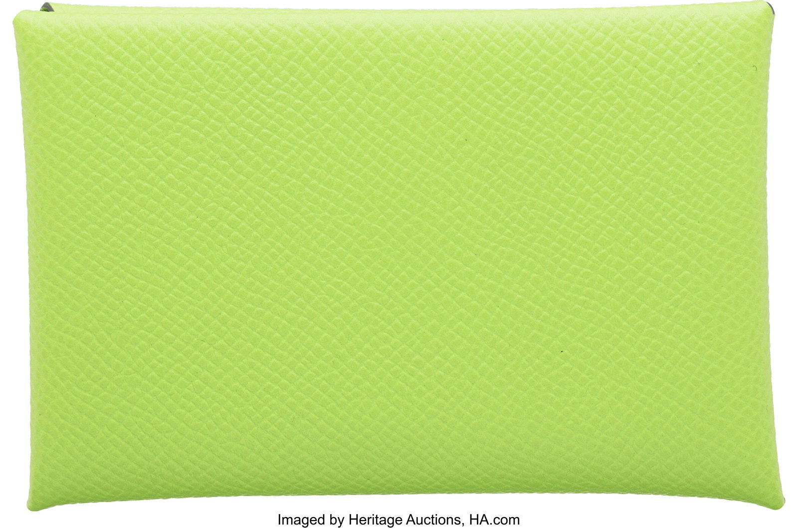 Hermès Vert Granny Epsom Leather Calvi Card Hol: Hermès Vert Granny Epsom Leather Calvi Card Holder with Palladium Hardware G, 2026 Condition: 1 4" Width x 2.75" Height x 0.5" Depth This card holder is done in Vert G