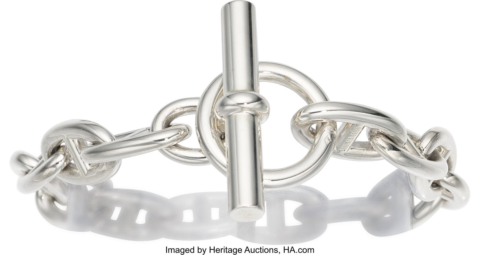 Hermès Sterling Silver Chaîne d'Ancre Bracelet (1 of 1)