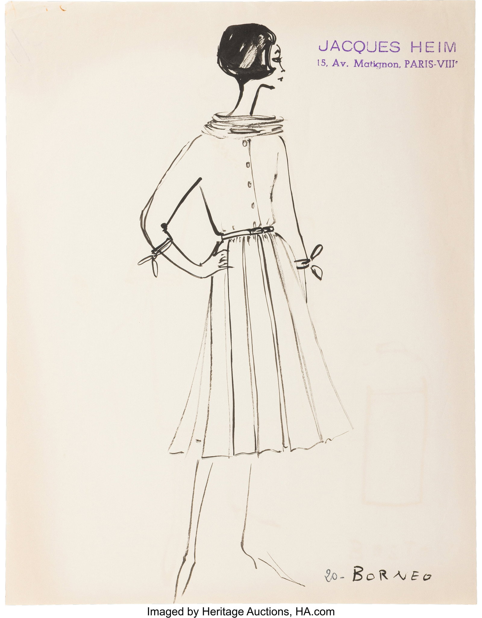 Set of Six: Original Fashion Illustrations by Ka (1 of 6)