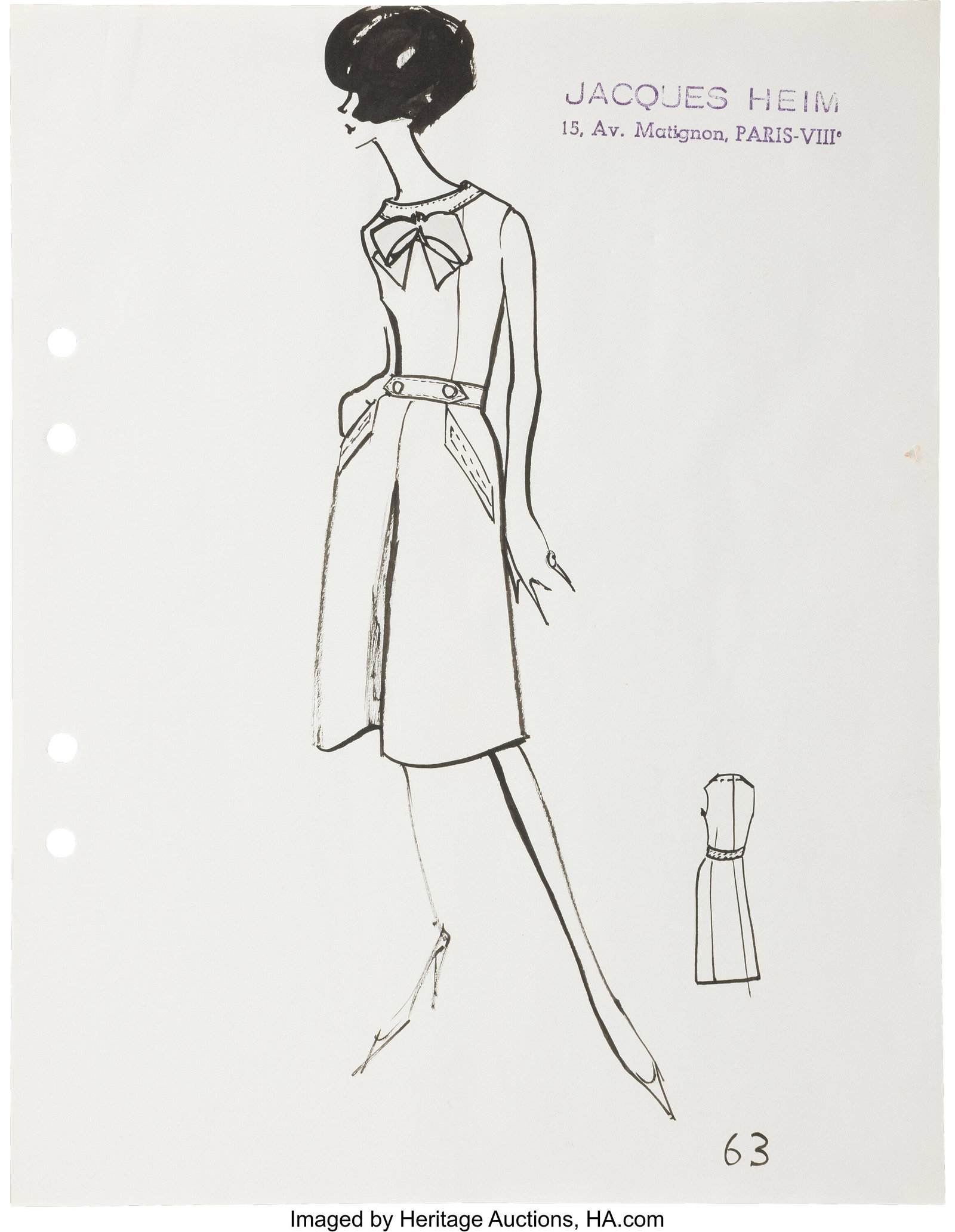 Set of Six: Original Fashion Illustrations by Ka (1 of 6)