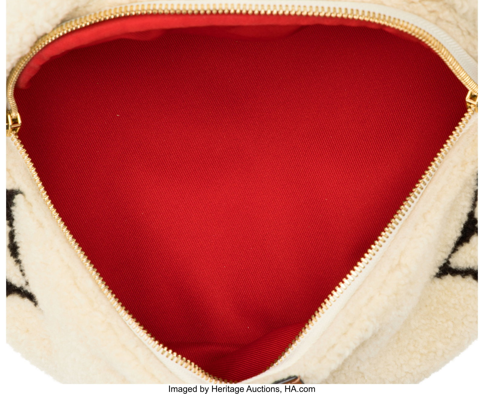 Louis Vuitton Giant Monogram Shearling Teddy Bum - 4