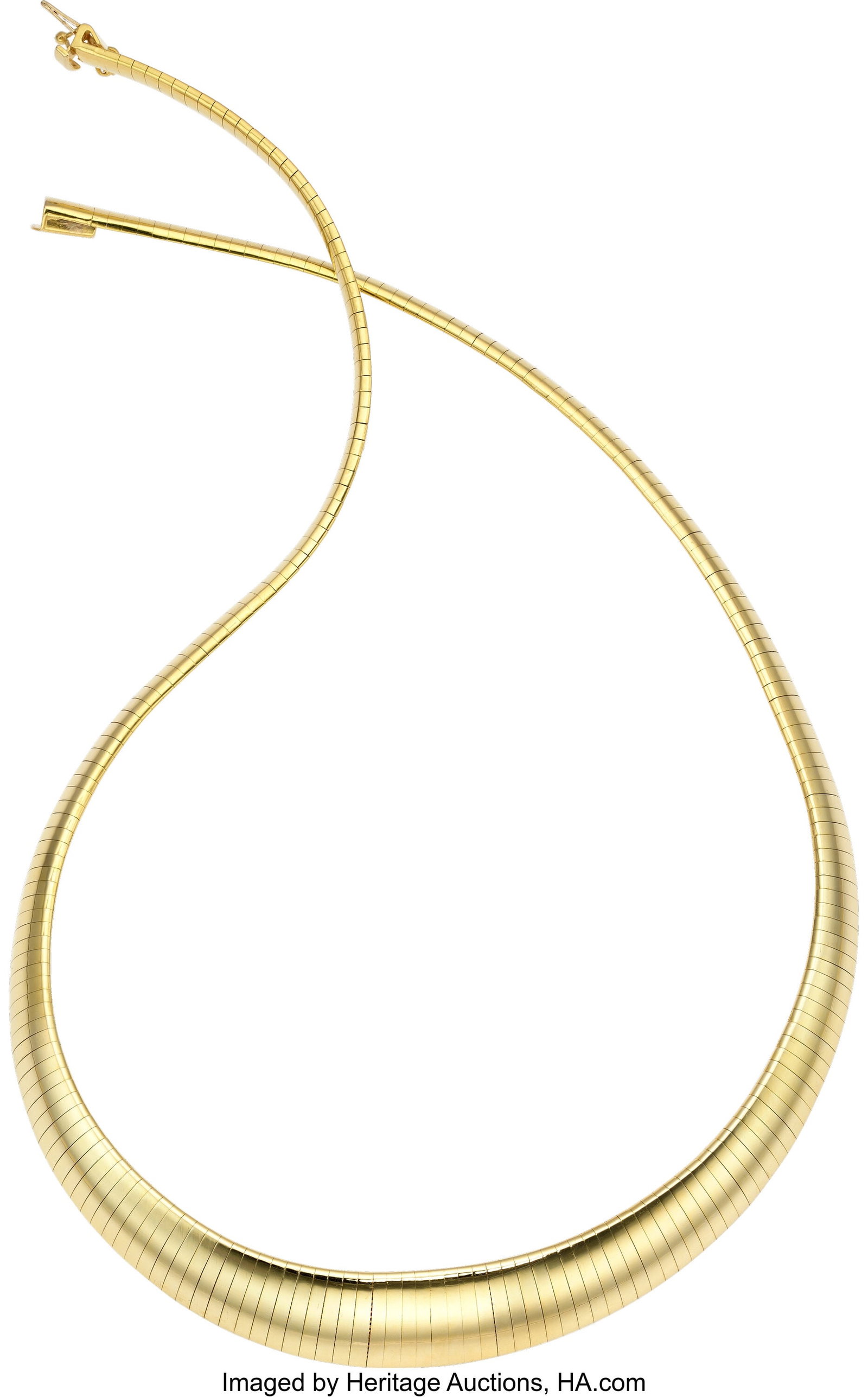 Unoaerre Gold Necklace Metal: 14k gold Marked: : Unoaerre Gold Necklace Metal: 14k gold Marked: Unoaerre Weight: 50.00 grams Dimensions: 16-1/2 inches x 1/2 inch HID03101062020 © 2026 Heritage Auctions &ve