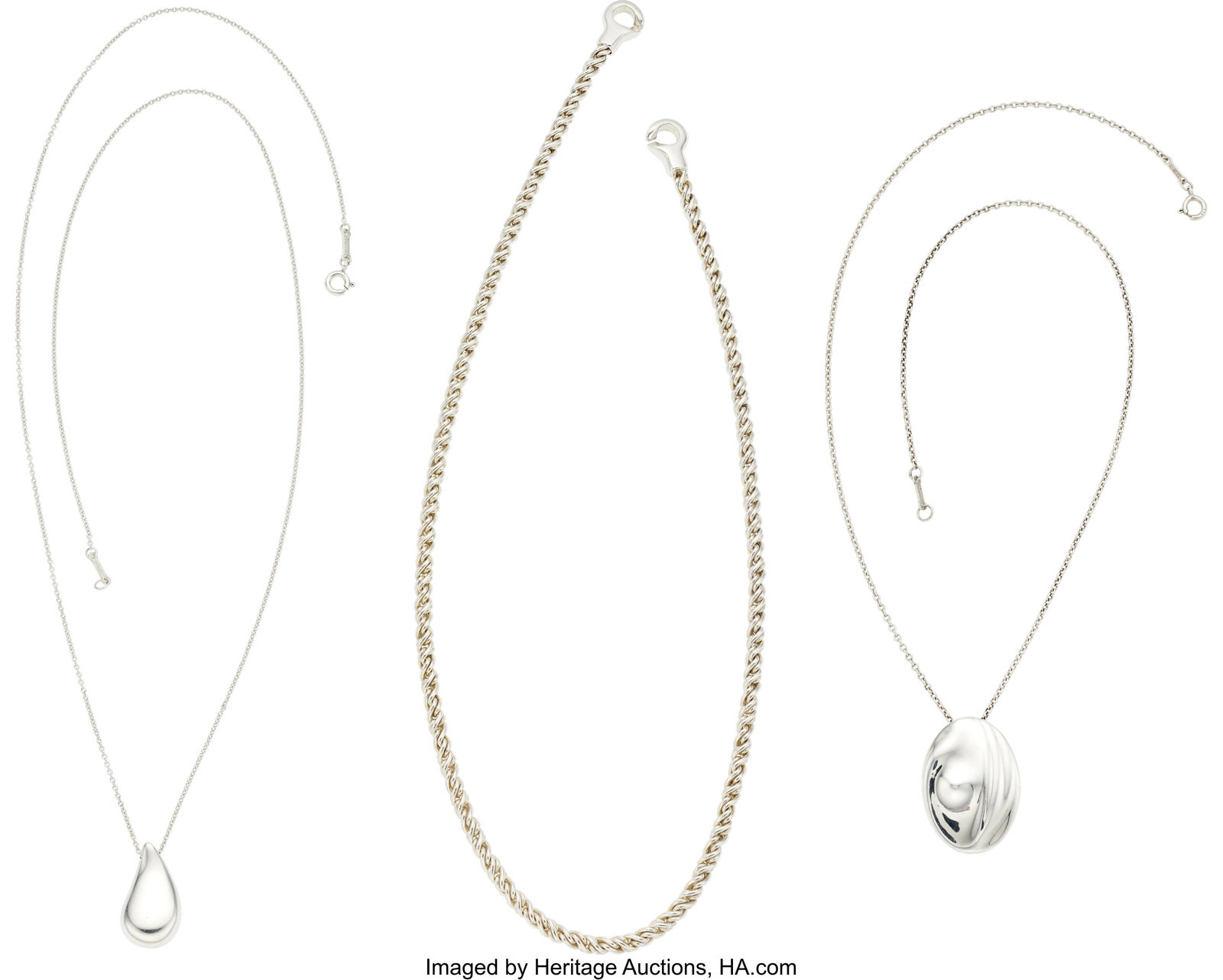 Tiffany & Co. Sterling Silver Necklaces Metal: : Tiffany & Co. Sterling Silver Necklaces Metal: Sterling Silver Marked: Tiffany & Co.; Elsa Peretti for Tiffany & Co. Collection: Elsa Peretti Zo