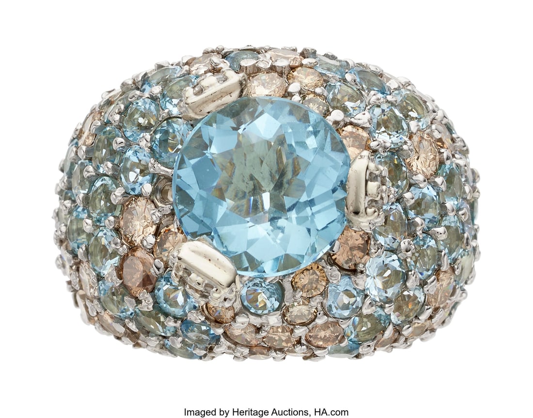 Dan Wallace Aquamarine, Colored Diamond, Diamond (1 of 4)