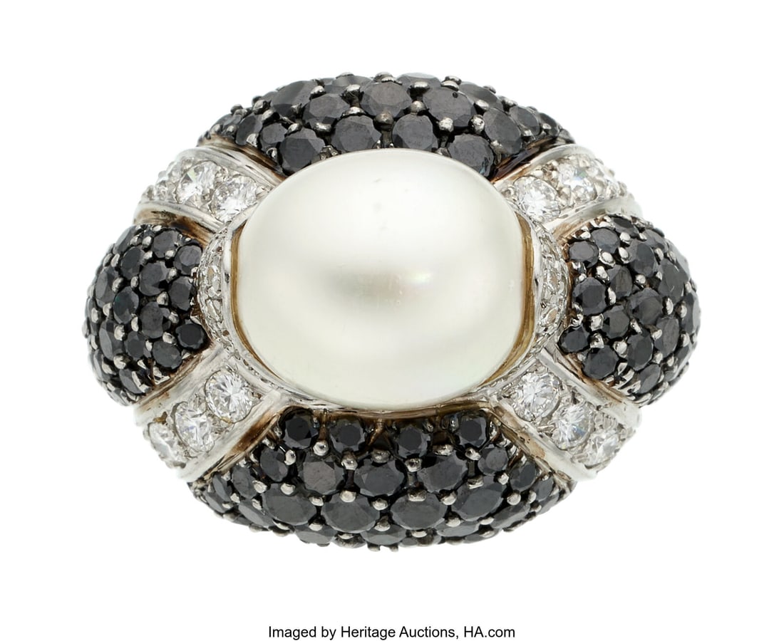 Tallarico Cultured Pearl, Colored Diamond, Diamo (1 of 5)