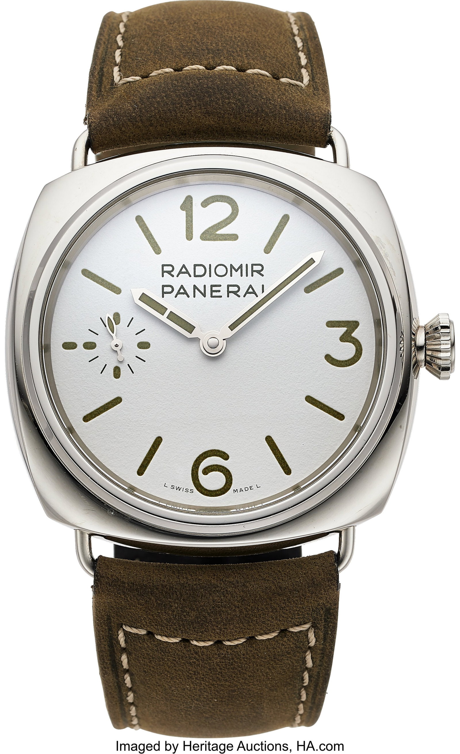 Panerai Radiomir, Forest Green, Full Set, Ref. P: Panerai Radiomir, Forest Green, Full Set, Ref. PAM01384 Case: 45 mm, stainless steel, three body, four screw case back, No. OP7562PL019289