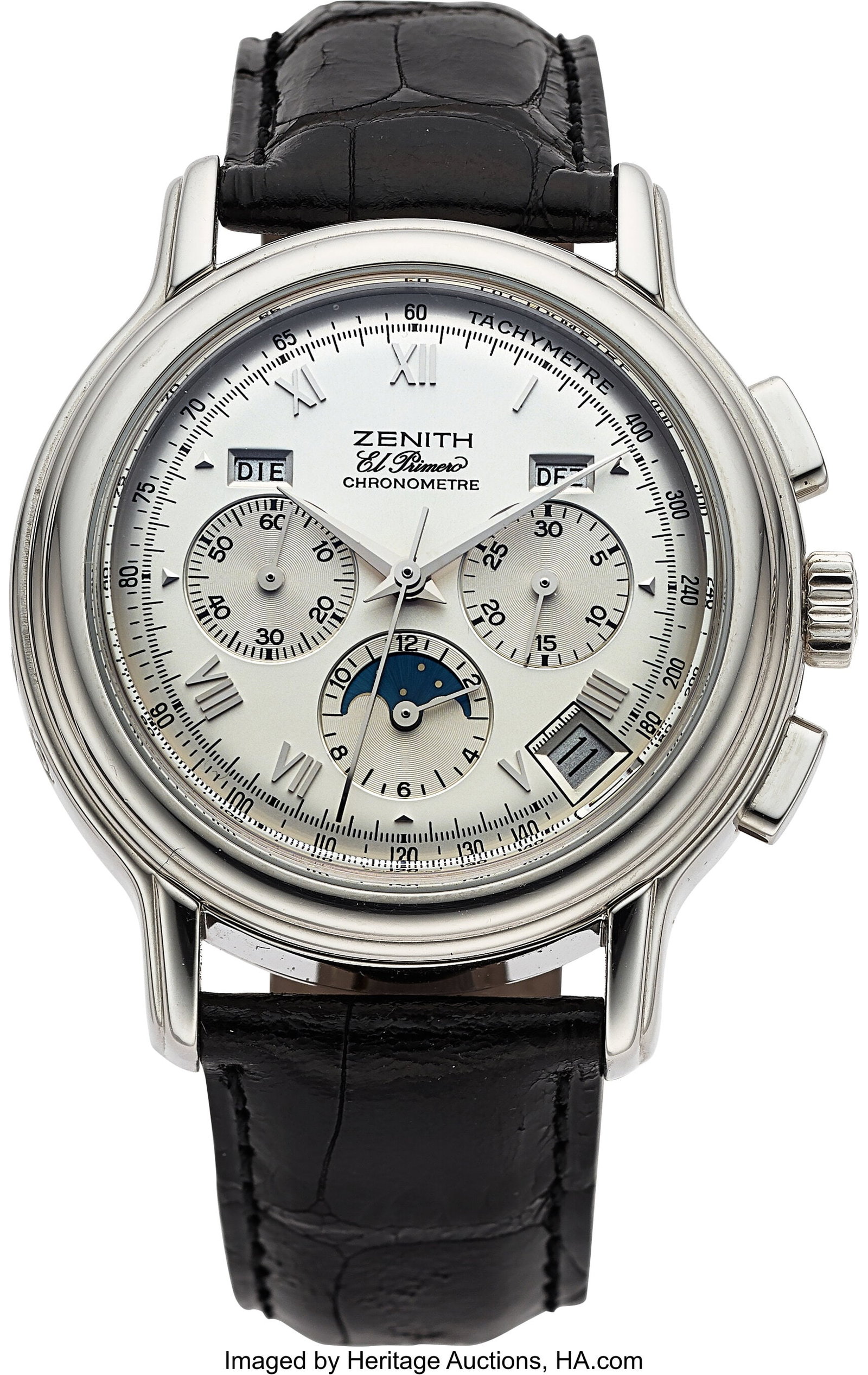 Zenith El Primero Chronomaster, Stainless Steel,: Zenith El Primero Chronomaster, Stainless Steel, Ref. 01'0240'410 Case: 40 mm, stainless steel, three body, six screw exhibition case back, fixed stepp