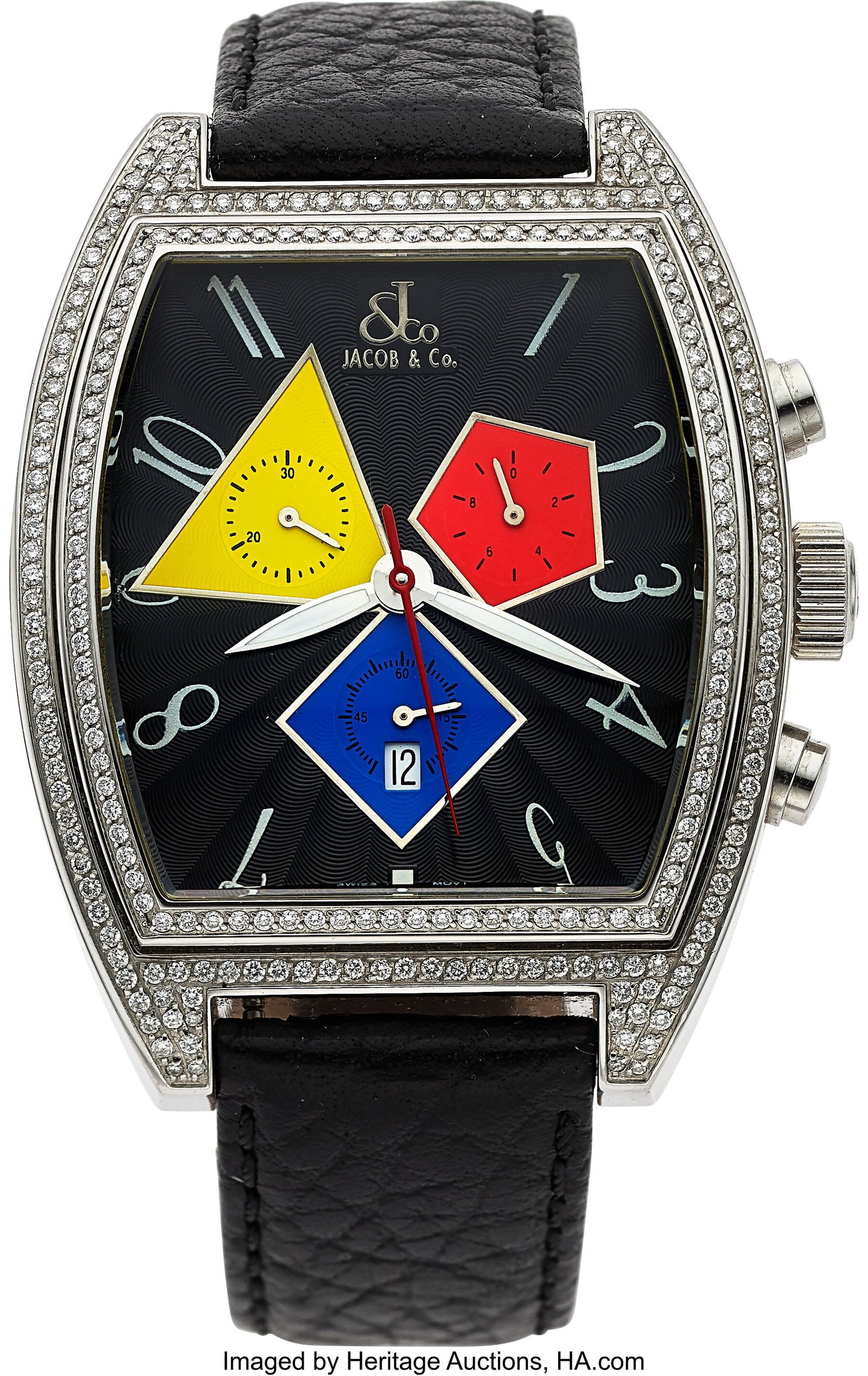 Jacob & Co. Chronograph Quasar, Diamond Set Beze (1 of 4)