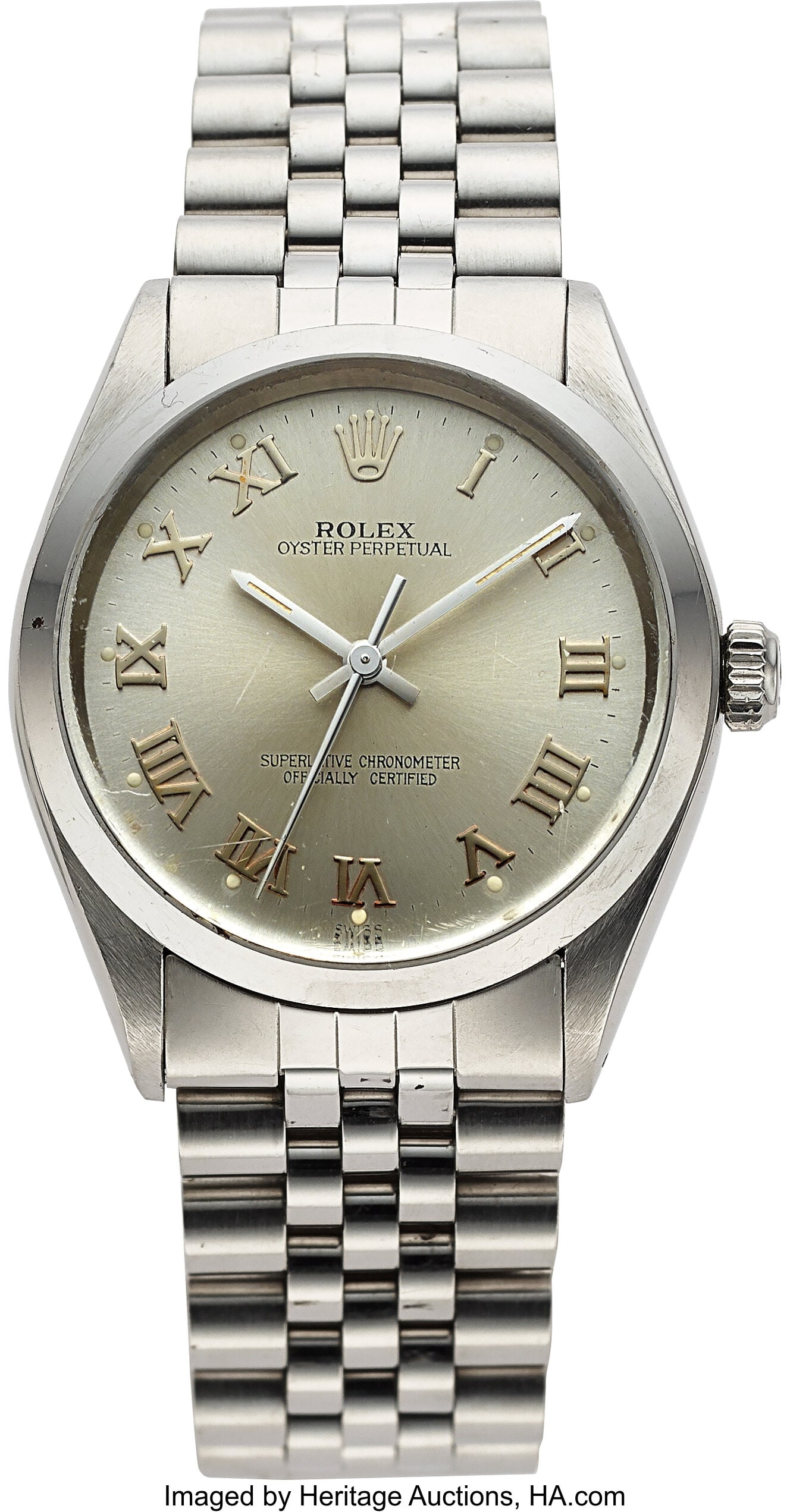 Rolex Oyster Perpetual, Stainless Steel, Ref. 55 (1 of 3)