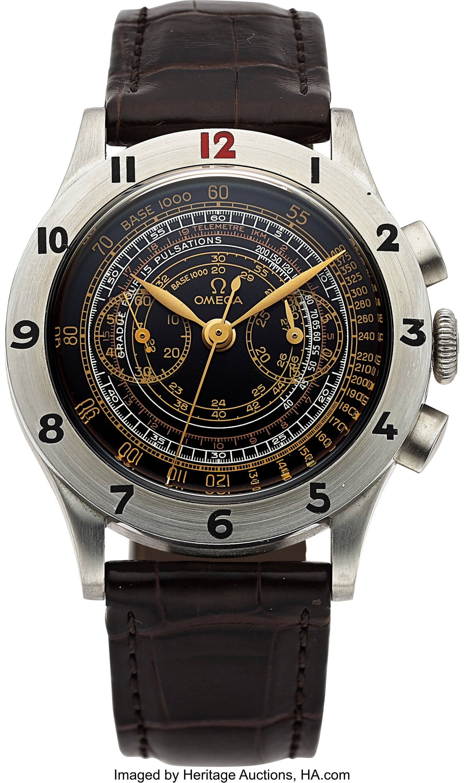Omega Museum "The Officer's Watch" LE, 0243/1945: Omega Museum "The Officer's Watch" LE, 0243/1945, Ref. 5702.50.02 Case: 38 mm, steel, three body, snap-on case back, fixed domed beze