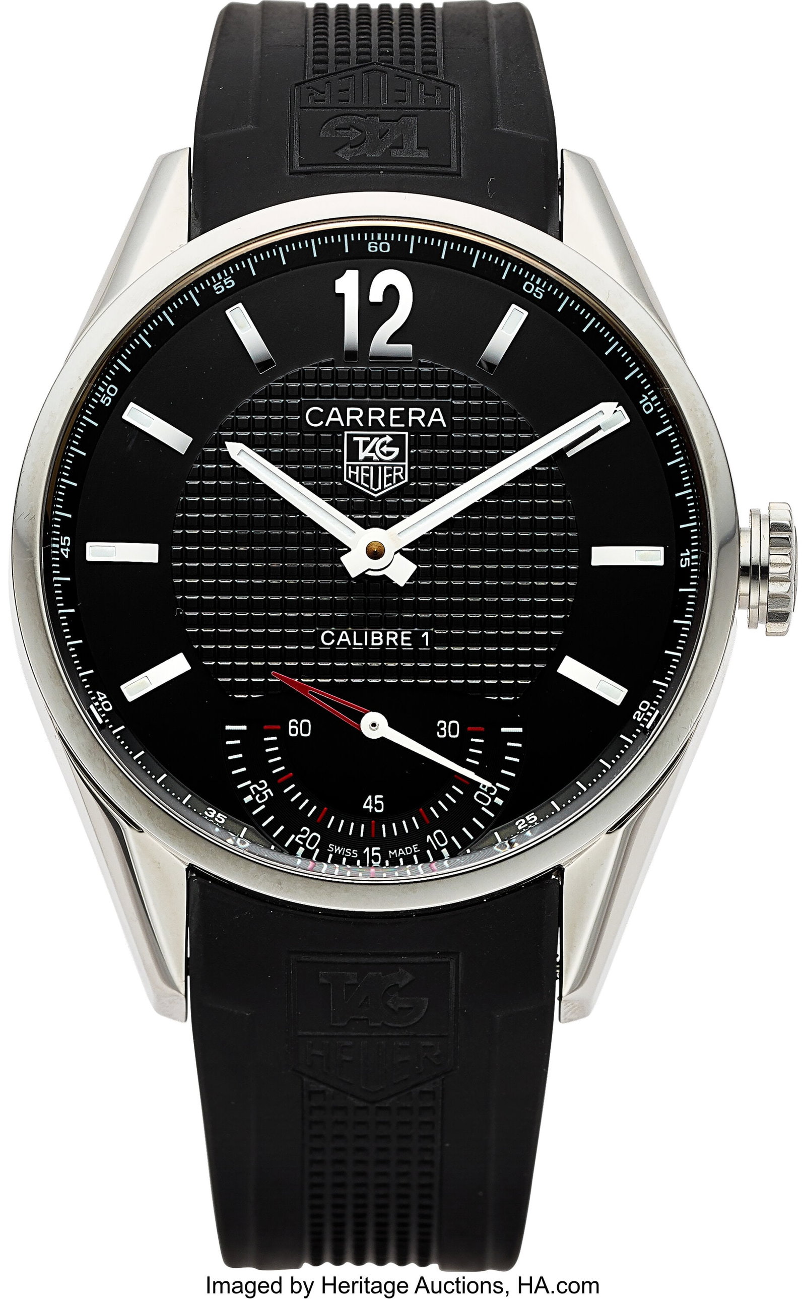 Tag Heuer Carrera, Black Dial, Stainless Steel,  (1 of 3)
