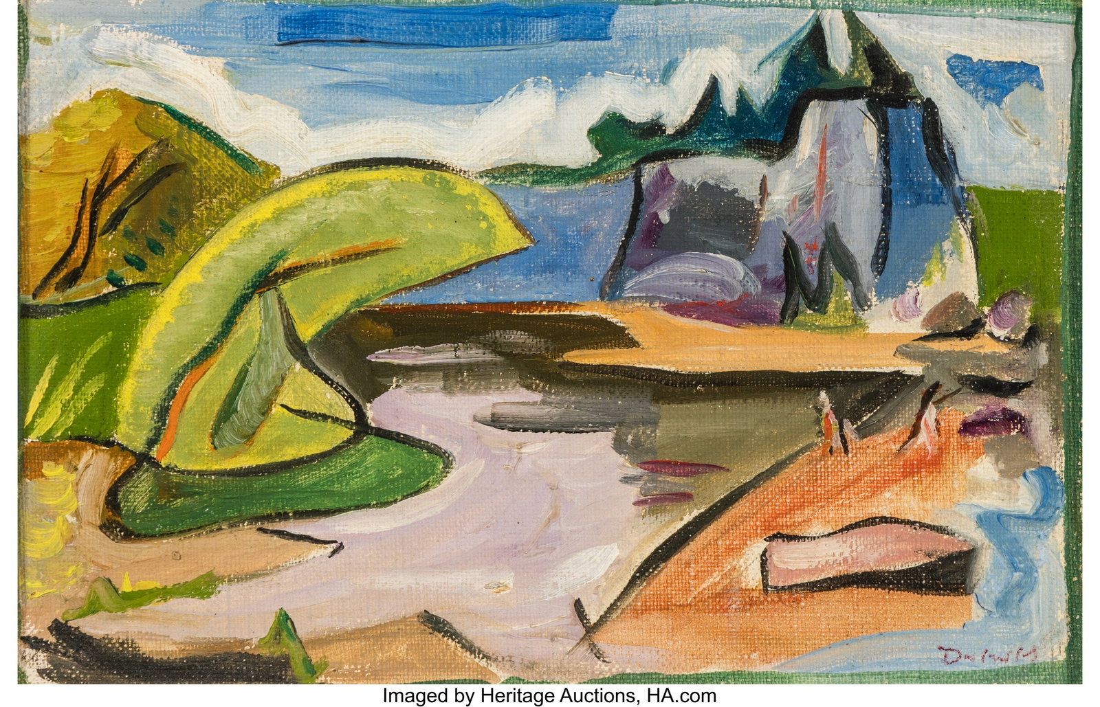 Werner Drewes (American, 1899-1985) Theatrical L (1 of 3)