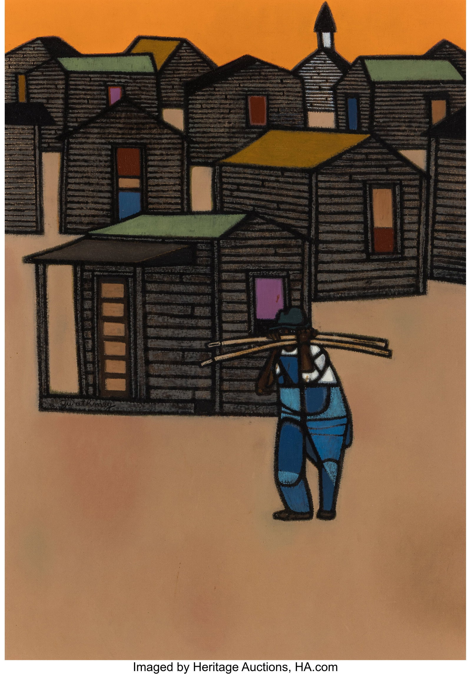 Robert Gwathmey (American, 1903-1988) Going Home (1 of 2)