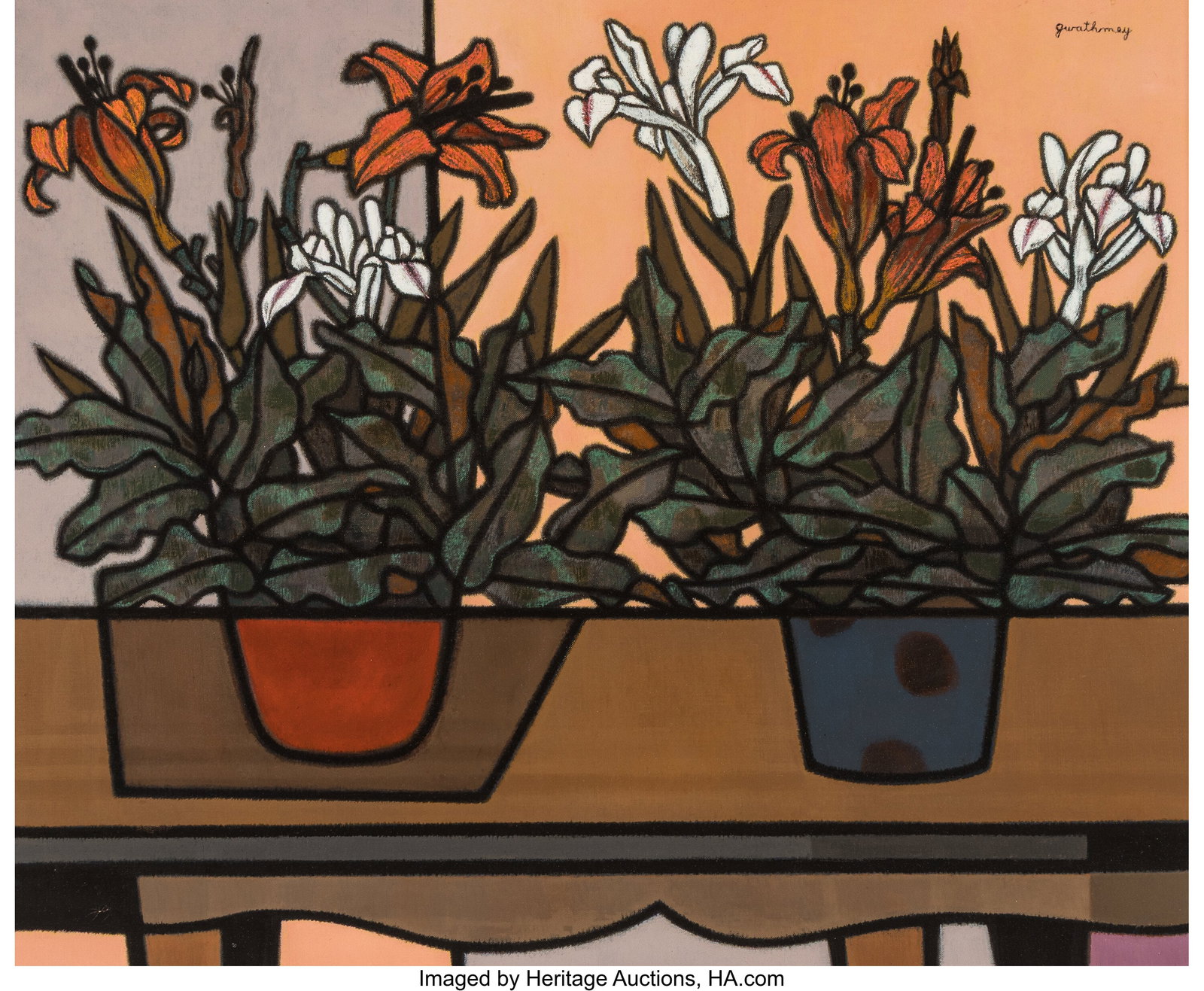 Robert Gwathmey (American, 1903-1988) Still Life (1 of 3)