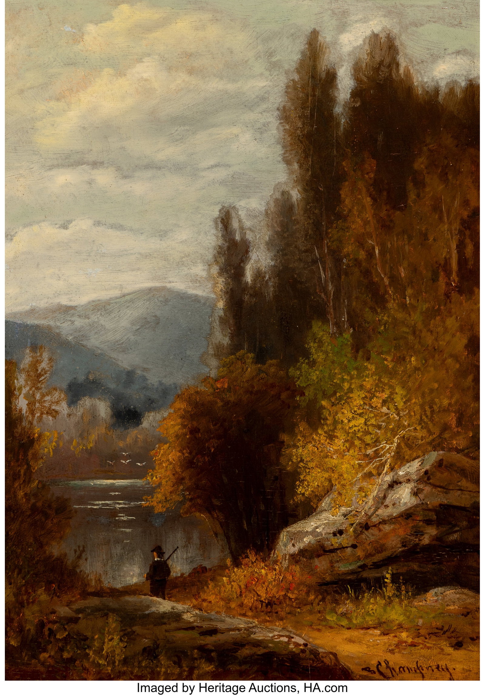Benjamin Champney (American, 1817-1907) Hunter o (1 of 3)