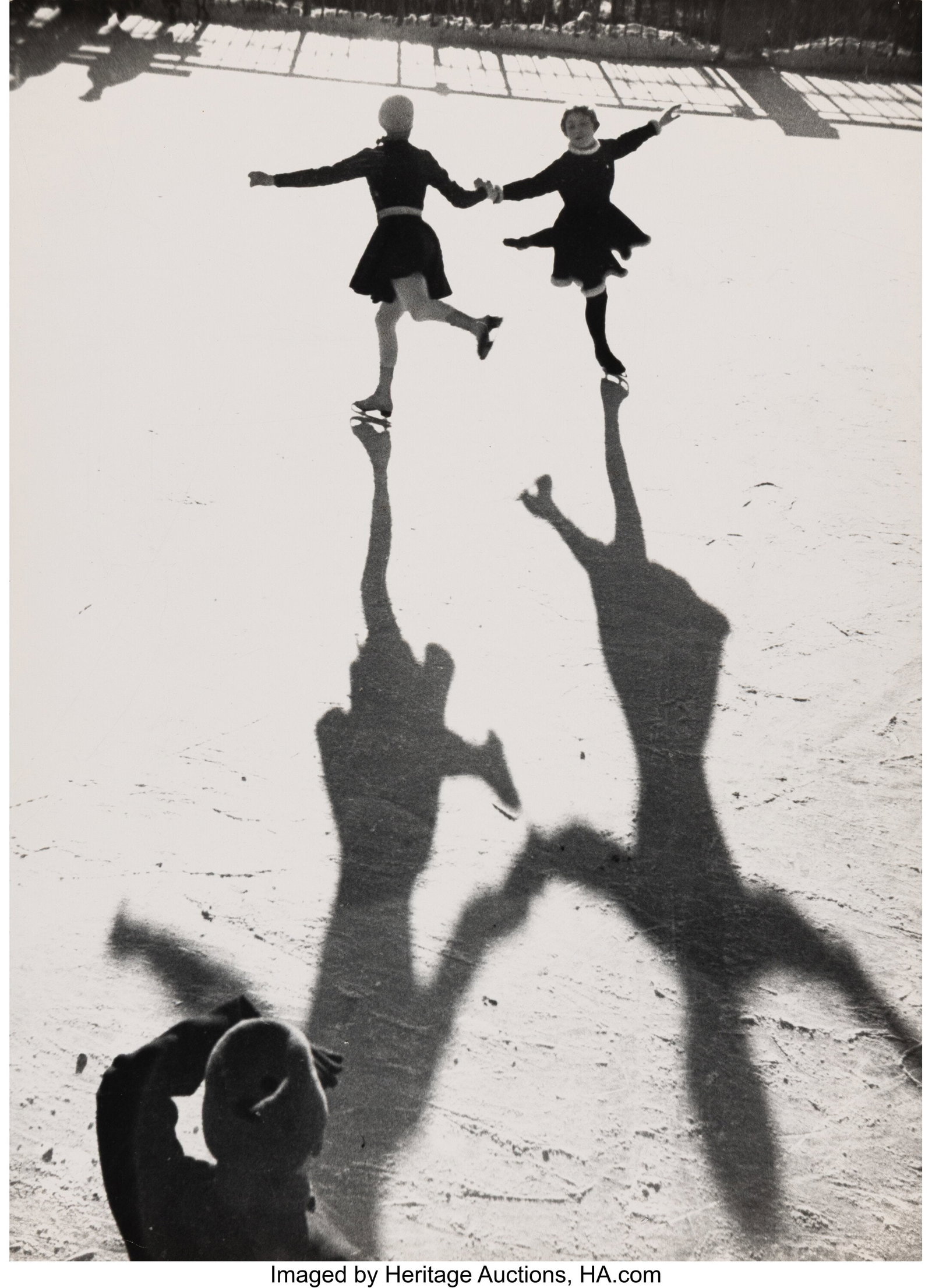 Ivan Shagin (Russian, 1904-1982) Ice Skaters Gel: Ivan Shagin (Russian, 1904-1982) Ice Skaters Gelatin silver print 15-1/4 x 11 inches (38.7 x 27.9 cm) (image/sheet) Signed and inscribed in Cy
