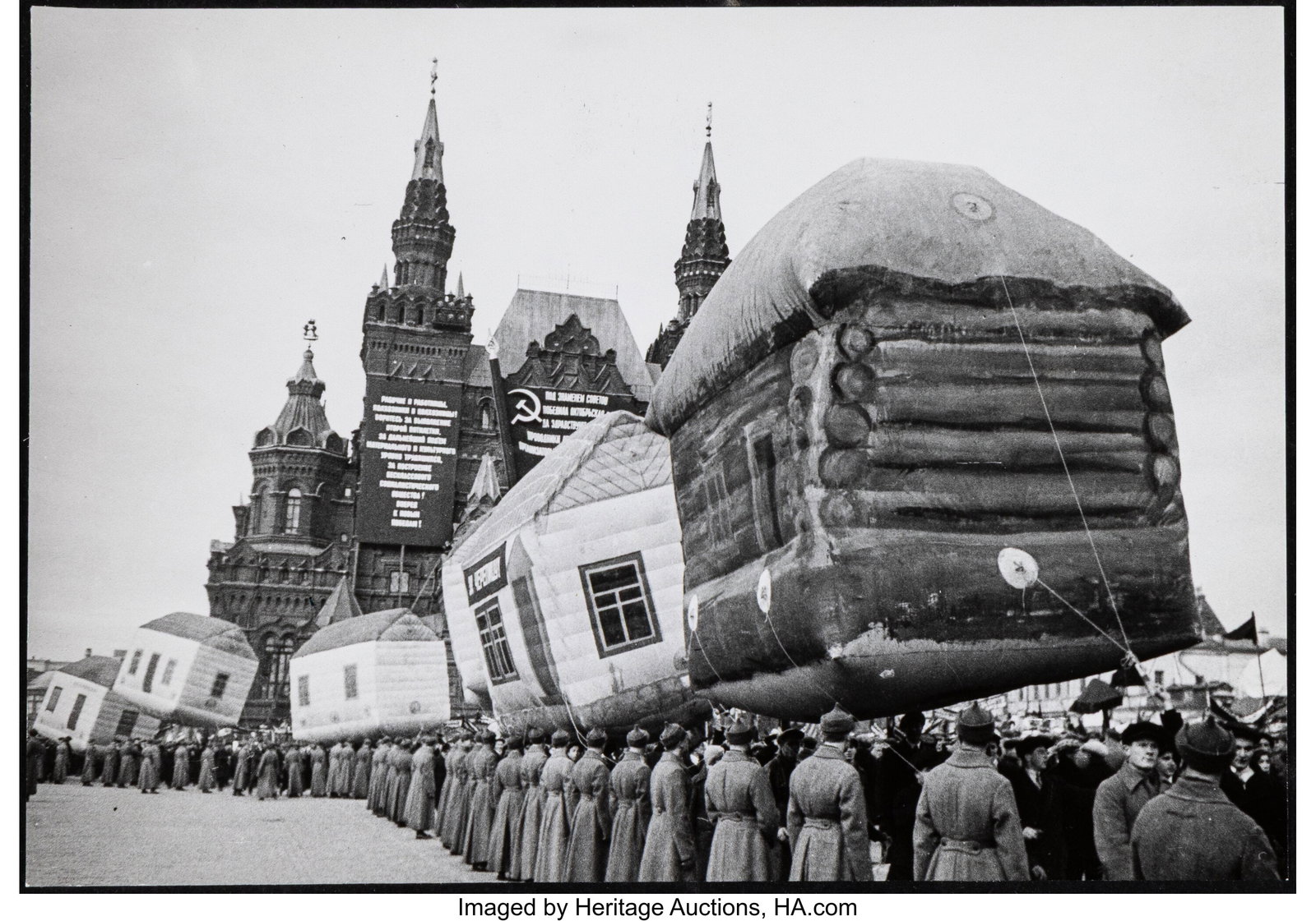 Georgy Zelma (Russian, 1906-1984) Communal Housi: Georgy Zelma (Russian, 1906-1984) Communal Housing Demonstration, Red Square, Moscow, 1931 Gelatin silver print 6 x 8-3/4 inches (15.2 x 22.2 c