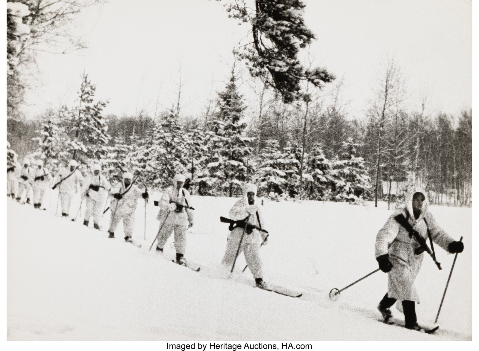 Ivan Shagin (Russian, 1904-1982) Snow Brigade, 1: Ivan Shagin (Russian, 1904-1982) Snow Brigade, 1941 Gelatin silver print, printed later 8-5/8 x 11-3/4 inches (22.0 x 29.8 cm) (image&s