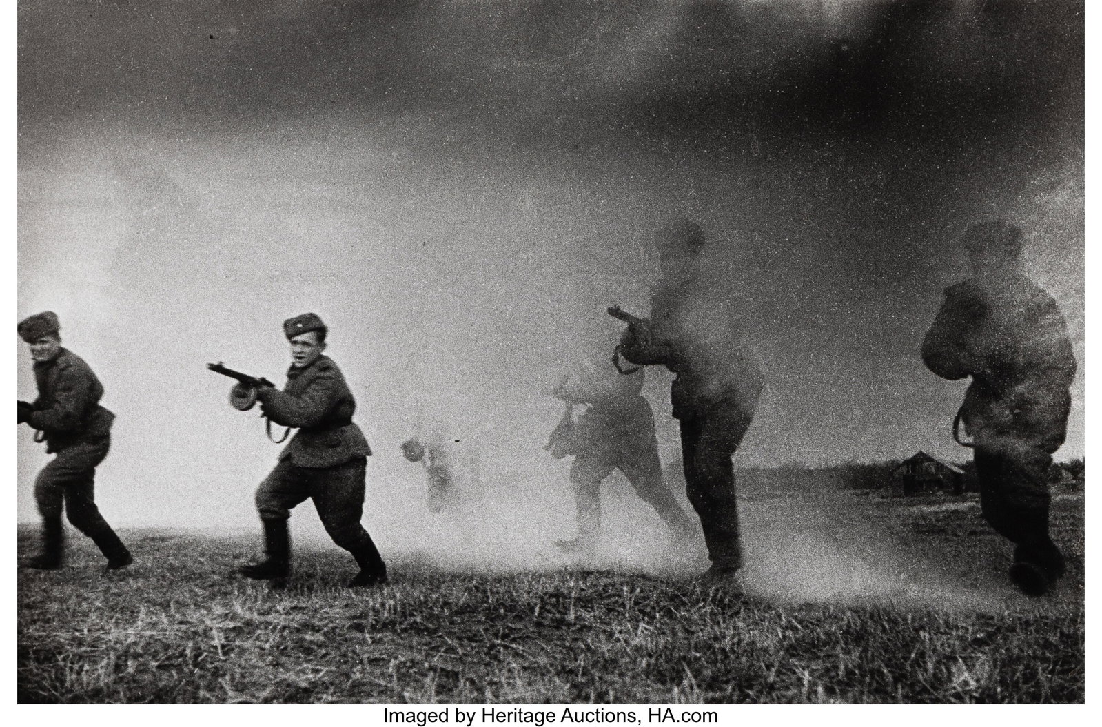 Mark Markov-Grinberg (Russian, 1907-2003) Assaul: Mark Markov-Grinberg (Russian, 1907-2003) Assault, 1940s Gelatin silver print, printed later 10-1/2 x 16 inches (26.7 x 40.6 cm) (image&sol