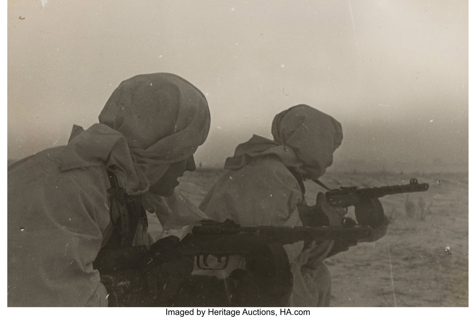 Georgy Petrusov (Russian, 1903-1971) Winter Camp: Georgy Petrusov (Russian, 1903-1971) Winter Campaign, 1942 Gelatin silver print 4-5/8 x 7 inches (11.8 x 17.8 cm) (image/sheet) 5 x 7-1&
