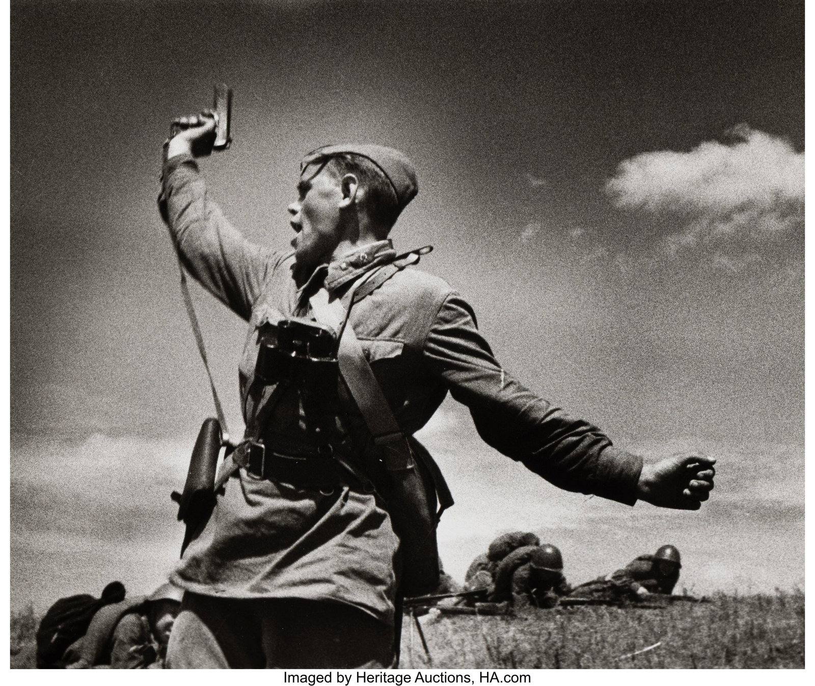 Max Alpert (Russian, 1899-1980) Battalion Comman: Max Alpert (Russian, 1899-1980) Battalion Commander, circa 1944 Gelatin silver print, printed later 14-3/8 x 17 inches (36.4 x 43.2 cm) (im