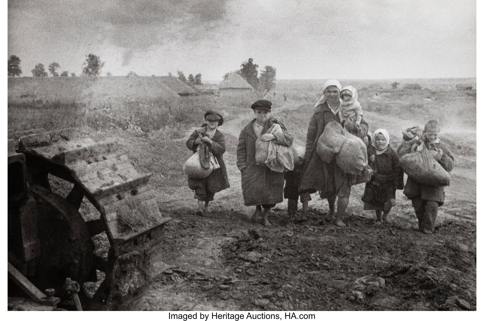 Yakov Khalip (Russian, 1908-1980) Refugee Family: Yakov Khalip (Russian, 1908-1980) Refugee Family by Tank Tread, circa 1944 Gelatin silver print, printed later 10-1/4 x 15-1/2 inches (26.0 x 39.