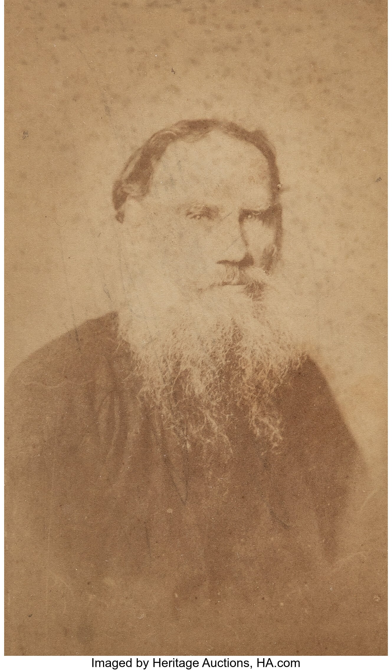 Vezenberg & Co. (Russian, 19th Century) Leo Tols: Vezenberg & Co. (Russian, 19th Century) Leo Tolstoy, 1880s Carte de Visite 3-1/2 x 2 inches (8.9 x 5.1 cm) (image) Titled and ins