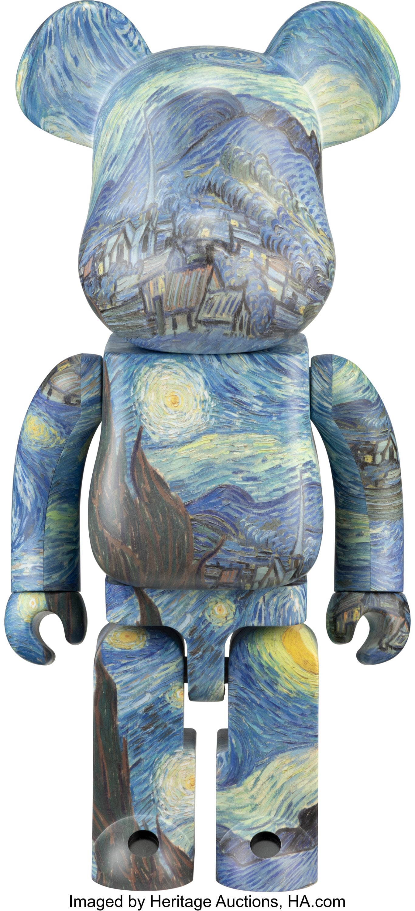 BE@RBRICK X MoMA Vincent Van Gogh The Starry Nig: BE@RBRICK X MoMA Vincent Van Gogh The Starry Night 1000%, 2021 Painted cast vinyl 27-1/2 x 14 x 10 inches (69.8 x 35.6 x 25.4 cm) Stamped to