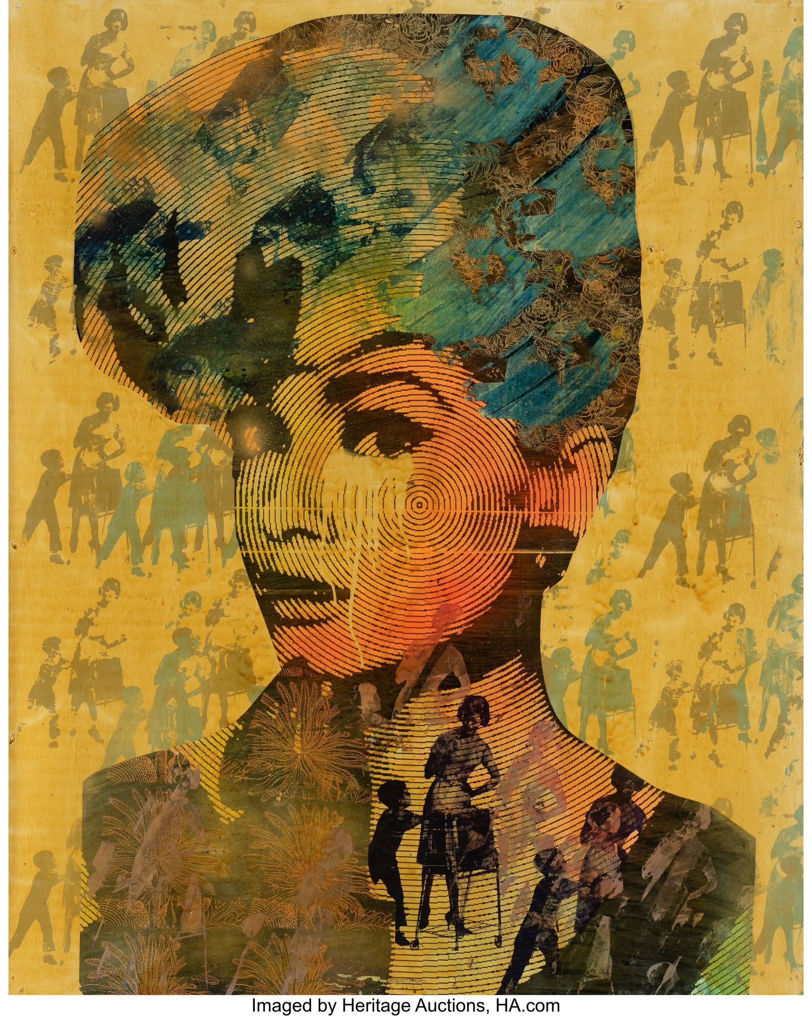 DAIN (20th Century) Untitled, 2008 Mixed media o: DAIN (20th Century) Untitled, 2008 Mixed media on wood 60 x 48 inches (152.4 x 121.9 cm) Signed and dated to reverse HID03101062020 © 2026 Heritage Auction