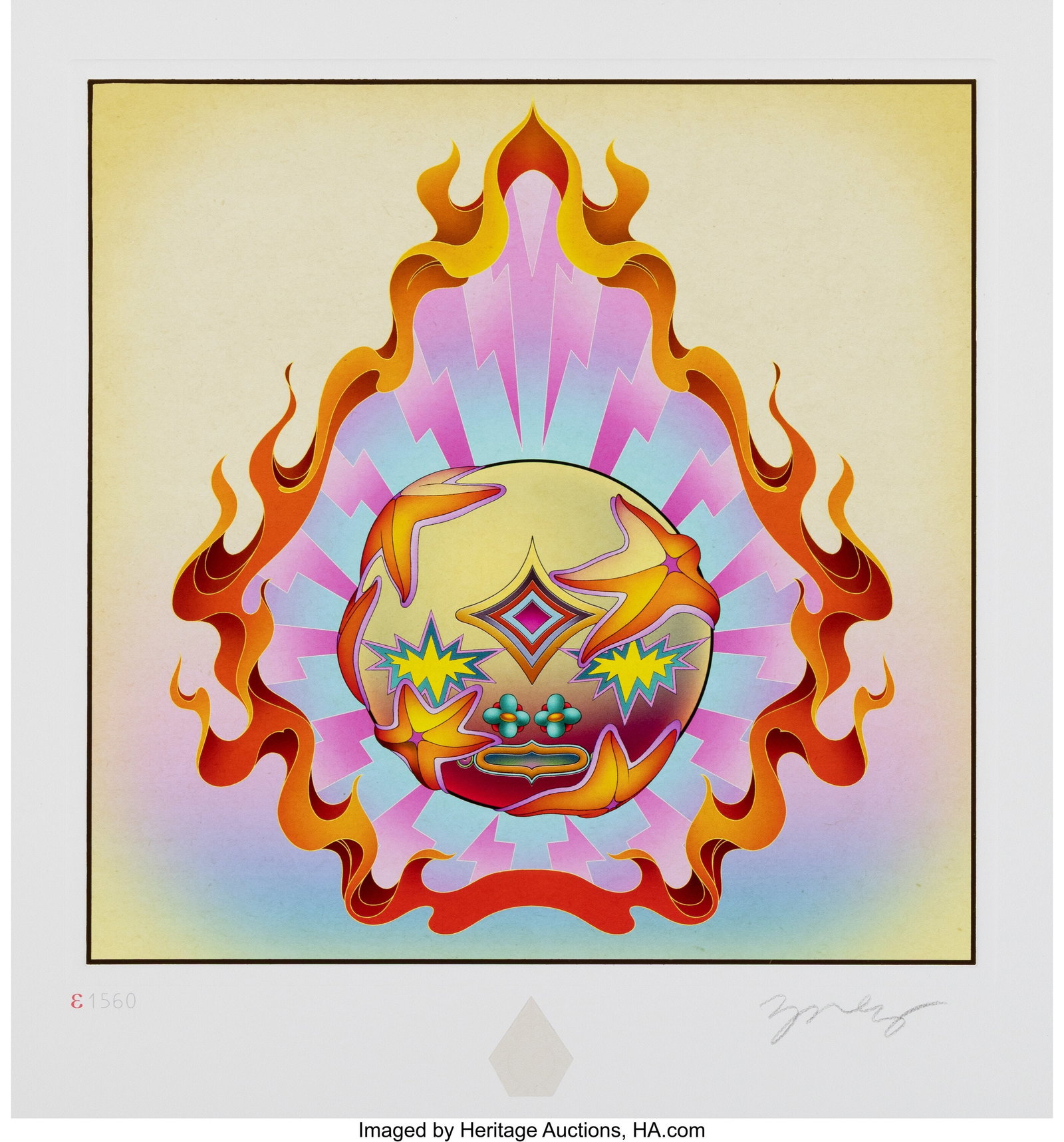 James Jean (b. 1979) Fragment 1560, 2022 Archiva: James Jean (b. 1979) Fragment 1560, 2022 Archival pigment print in colors with foil on wove paper 14 x 13 inches (35.6 x 33.0 cm) (sheet) Signe