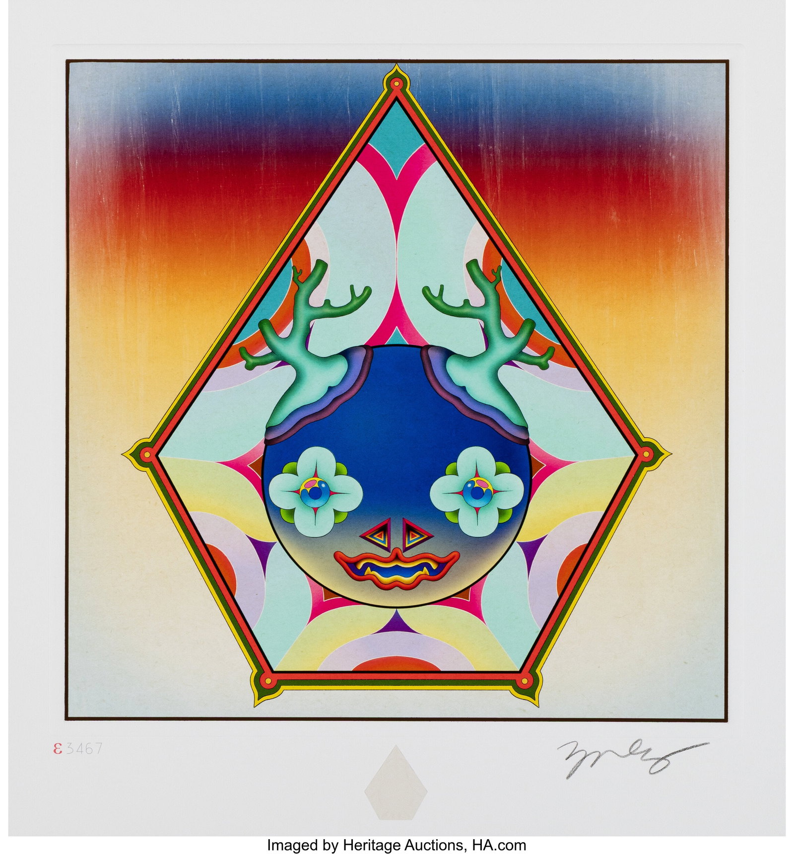 James Jean (b. 1979) Fragment 3467, 2022 Archiva: James Jean (b. 1979) Fragment 3467, 2022 Archival pigment print in colors with foil on wove paper 14 x 13 inches (35.6 x 33.0 cm) (sheet) Signe