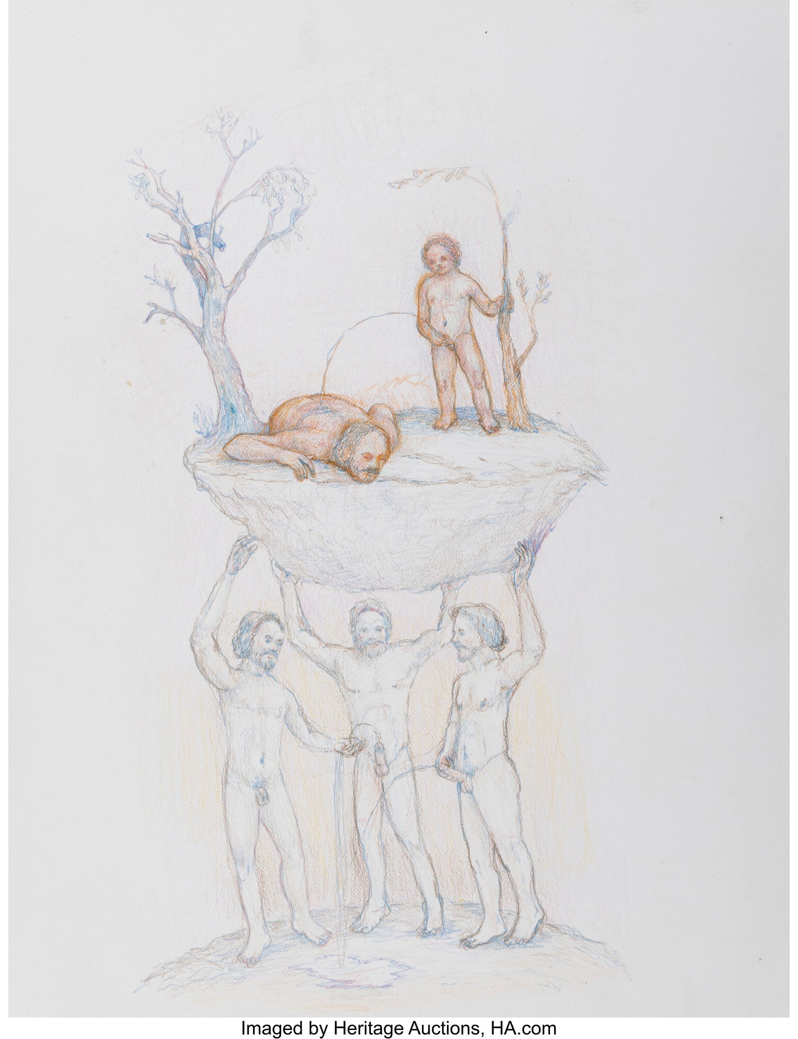 Jeff Davis (b. 1967) Watcher's Fountain, 2004 Co (1 of 2)