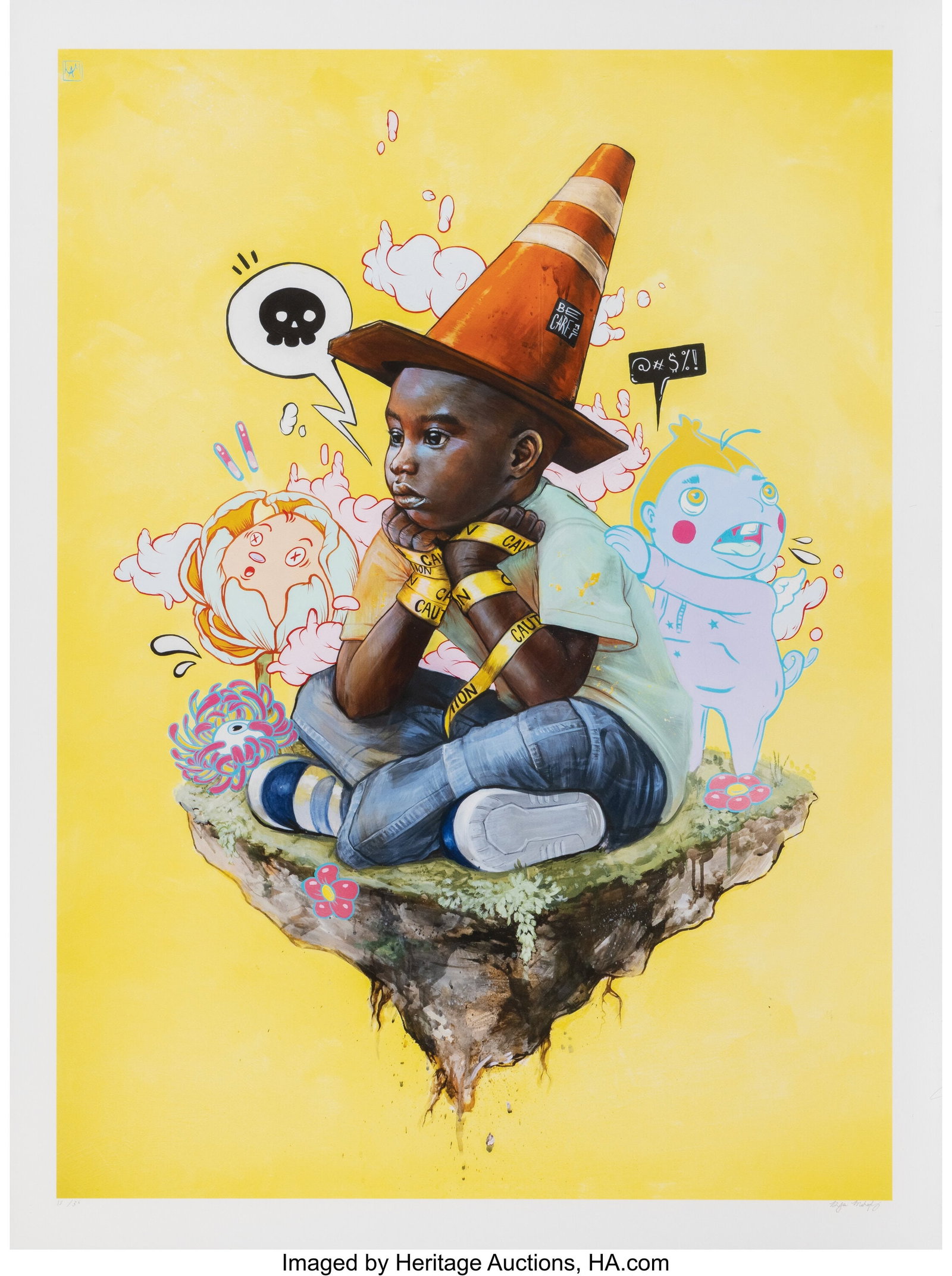 Kayla Mahaffey (b. 1994) Safety First, 2019 Gicl: Kayla Mahaffey (b. 1994) Safety First, 2019 Giclée print in colors on Fine Art paper 24 x 18 inches (61.0 x 45.7 cm) (sheet) Ed. 