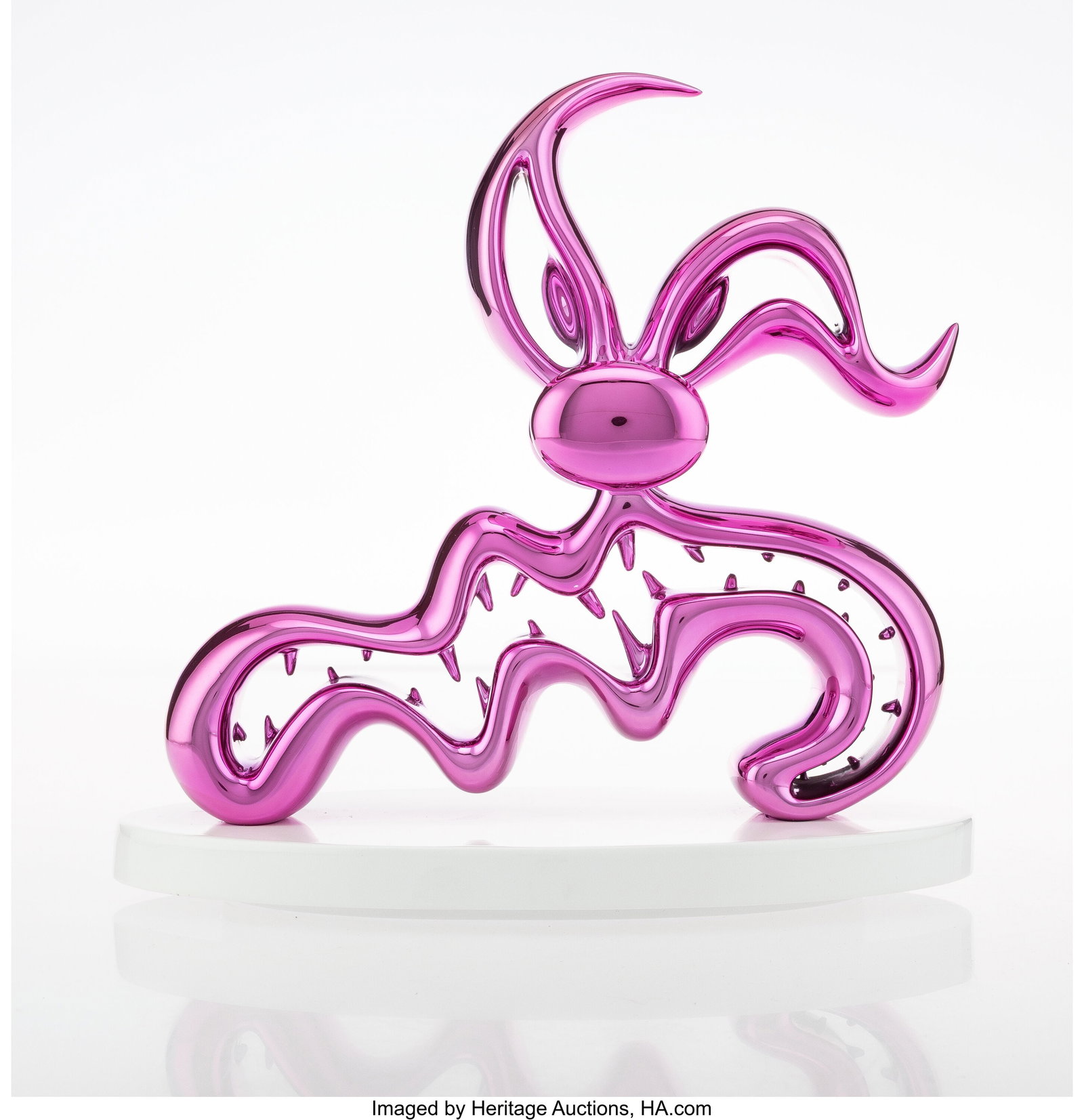 Kenny Scharf (b. 1958) Scary Guy (Pink), 2022 Ca: Kenny Scharf (b. 1958) Scary Guy (Pink), 2022 Cast resin with chrome finishing 9-1/4 x 9-3/4 x 5-1/4 inches (23.5 x 24.8 x 13.3 c