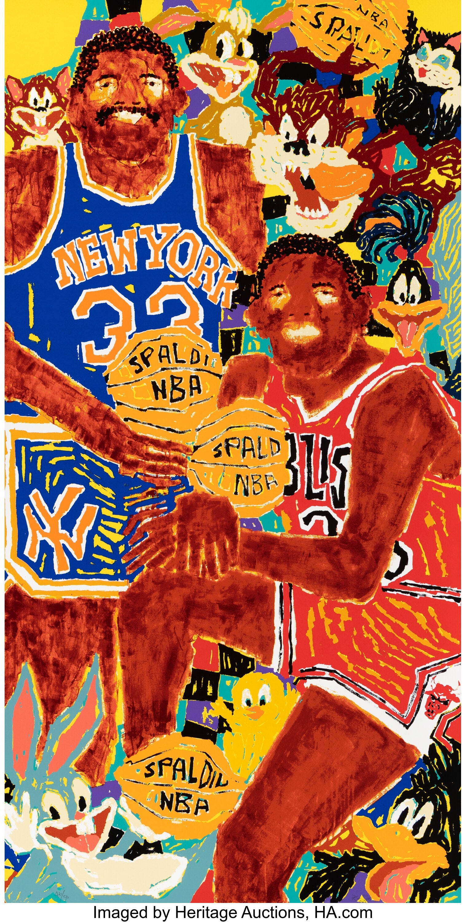 Koichi Sato (b. 1974) Space Drunk, 2021 Screenpr: Koichi Sato (b. 1974) Space Drunk, 2021 Screenprint in colors on paper 39-1/2 x 20 inches (100.3 x 50.8 cm) (sheet) Ed. 46/50 Si