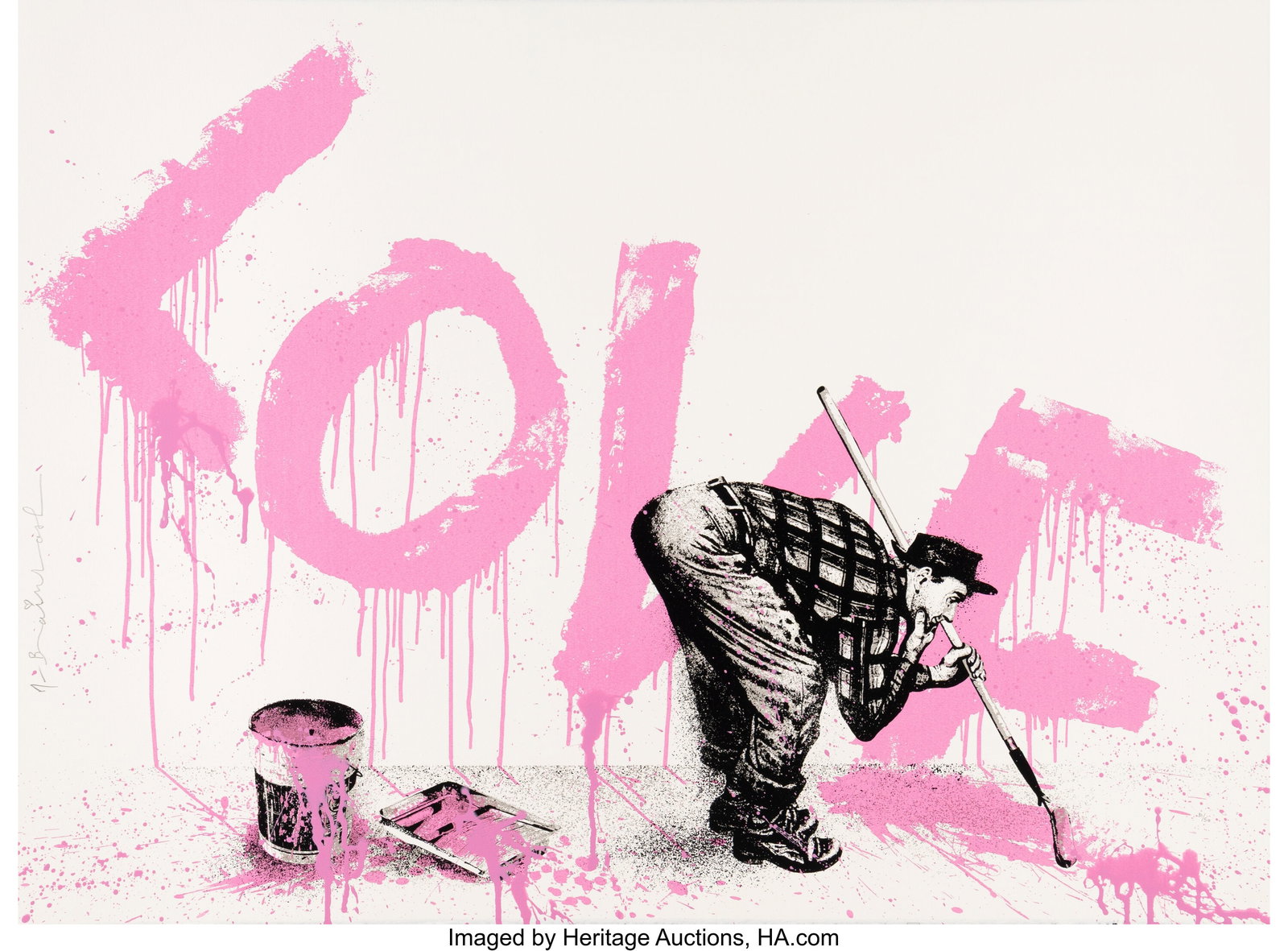 Mr. Brainwash (b. 1966) All You Need Is, 2018 Sc: Mr. Brainwash (b. 1966) All You Need Is, 2018 Screenprint in colors on Archival paper 22-1/2 x 30 inches (57.1 x 76.2 cm) (sheet) Ed