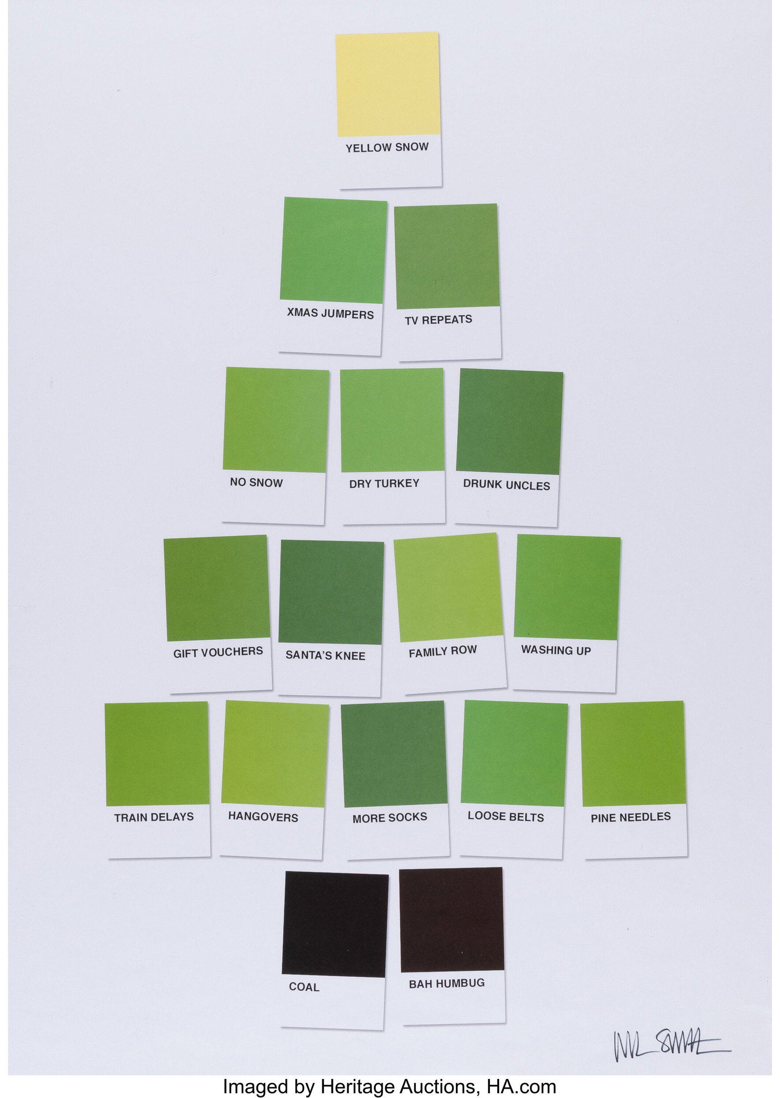 Nick Smith (20th century) Pantone Green Christma (1 of 1)