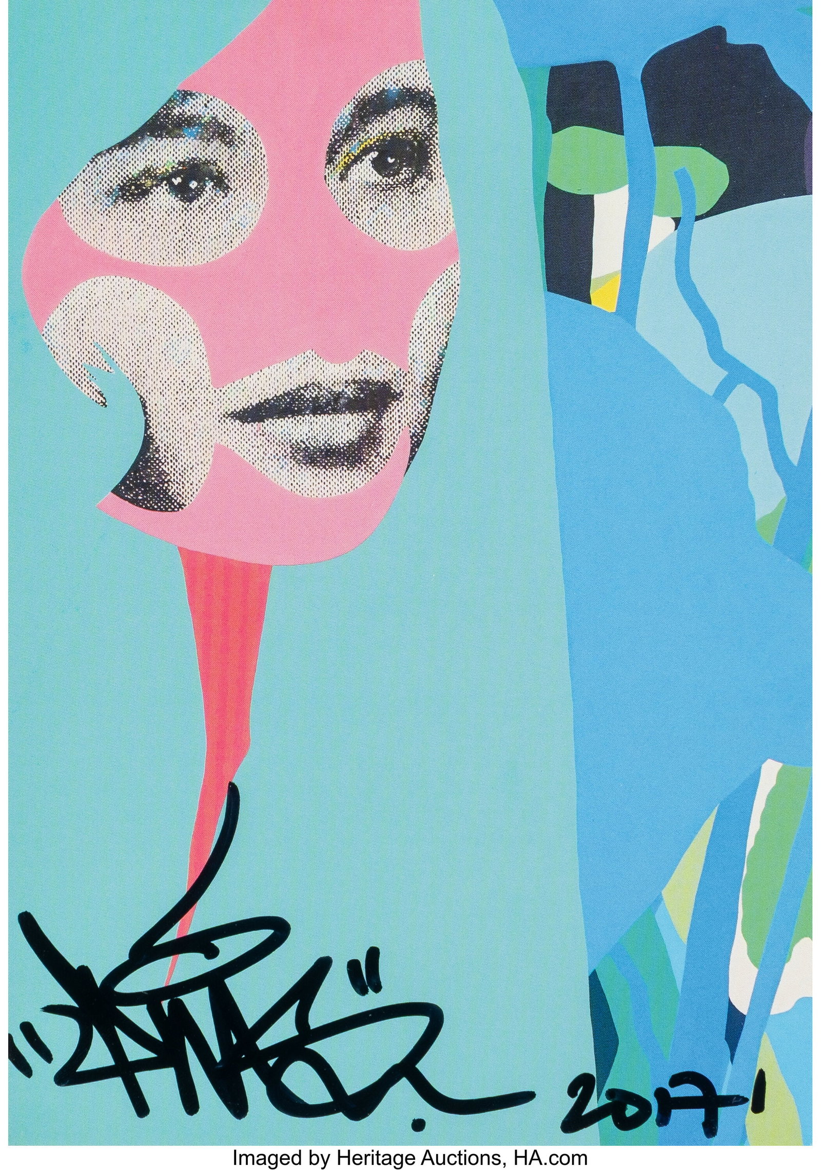 Paul Insect (b. 1971) Allouche Gallery Invite, 2 (1 of 3)