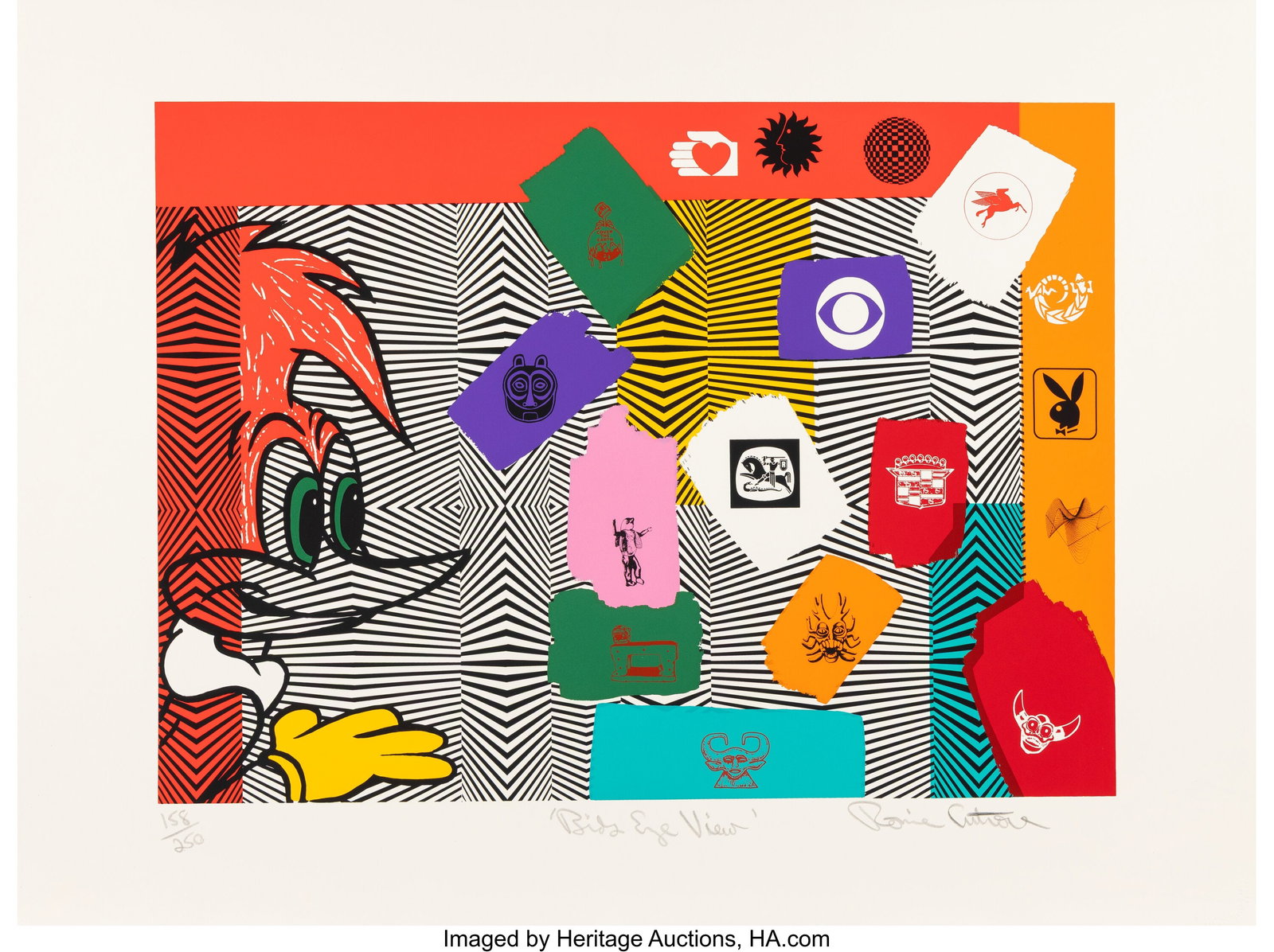 Ronnie Cutrone (1948-2013) Bird's Eye View Scree (1 of 2)