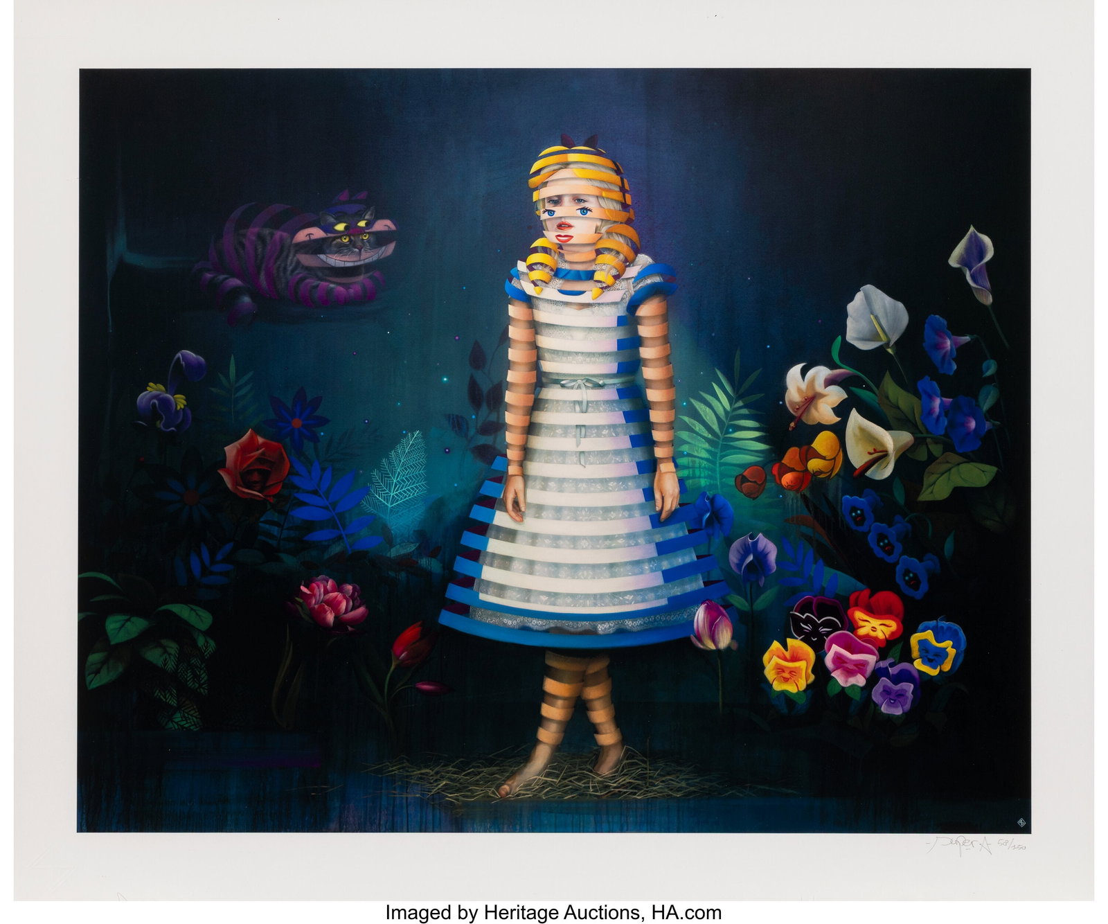 Super A (20th Century) We're All Mad Here, 2019 : Super A (20th Century) We're All Mad Here, 2019 Giclée print on cotton rag archival paper 19-5/8 x 23-1/2 inches (49.8 x 59.7 cm) (sheet&rpa
