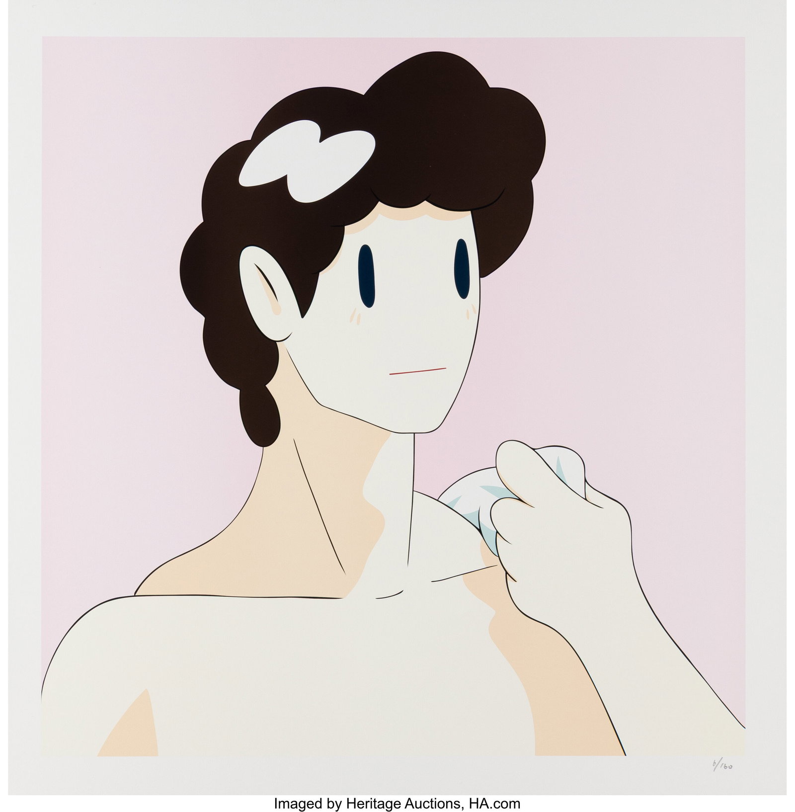 Takeru Amano (b. 1977) David (Pink), 2022 Screen: Takeru Amano (b. 1977) David (Pink), 2022 Screenprint in colors on paper 23-5/8 x 23-5/8 inches (60 x 60 cm) (sheet) Ed. 6/160 N