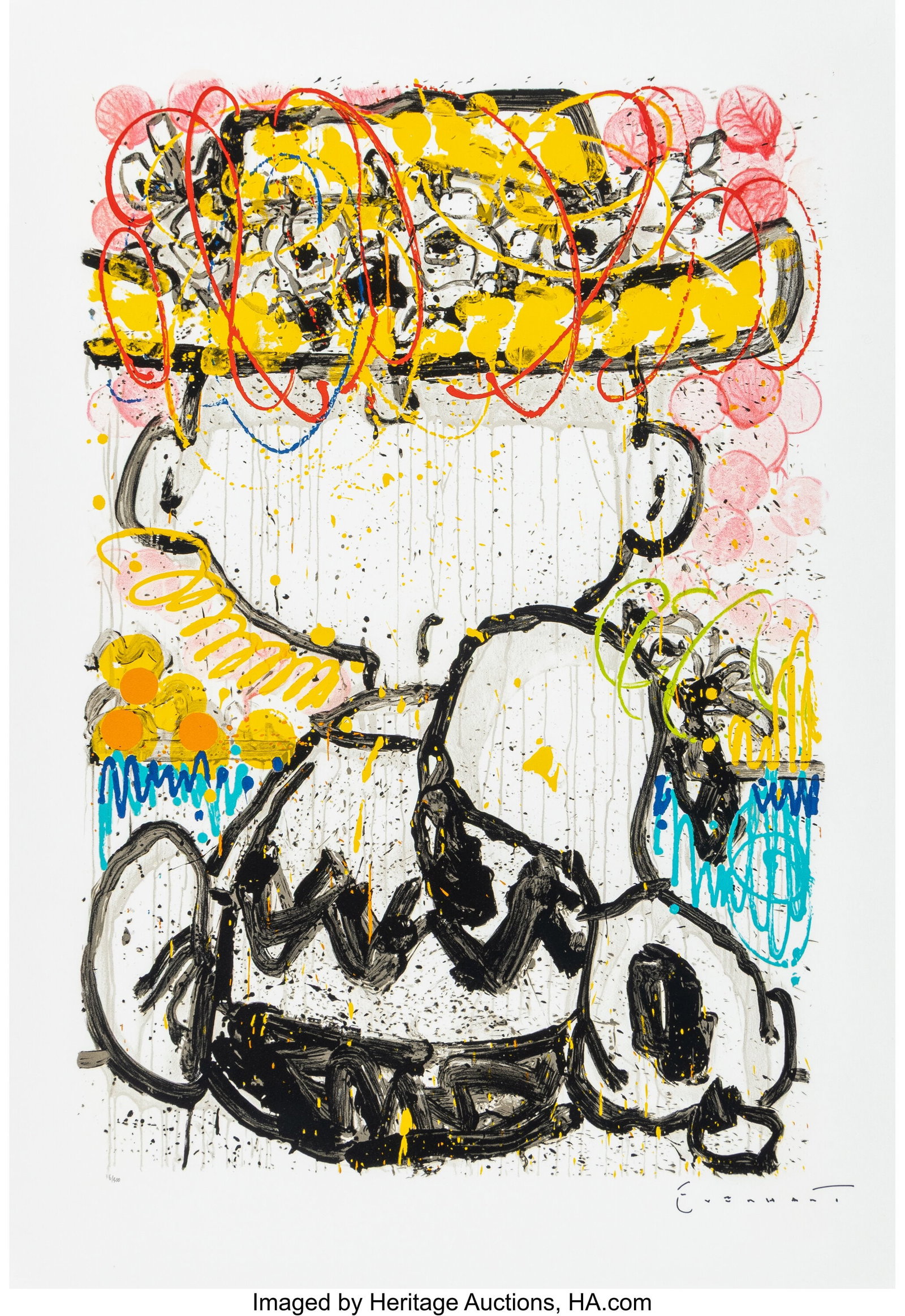 Tom Everhart (b. 1952) Mon Ami, 2007 Hand pulled: Tom Everhart (b. 1952) Mon Ami, 2007 Hand pulled lithograph 36 x 25 inches (91.4 x 63.5 cm) (sheet) Ed. 116/500 Signed and numbered 